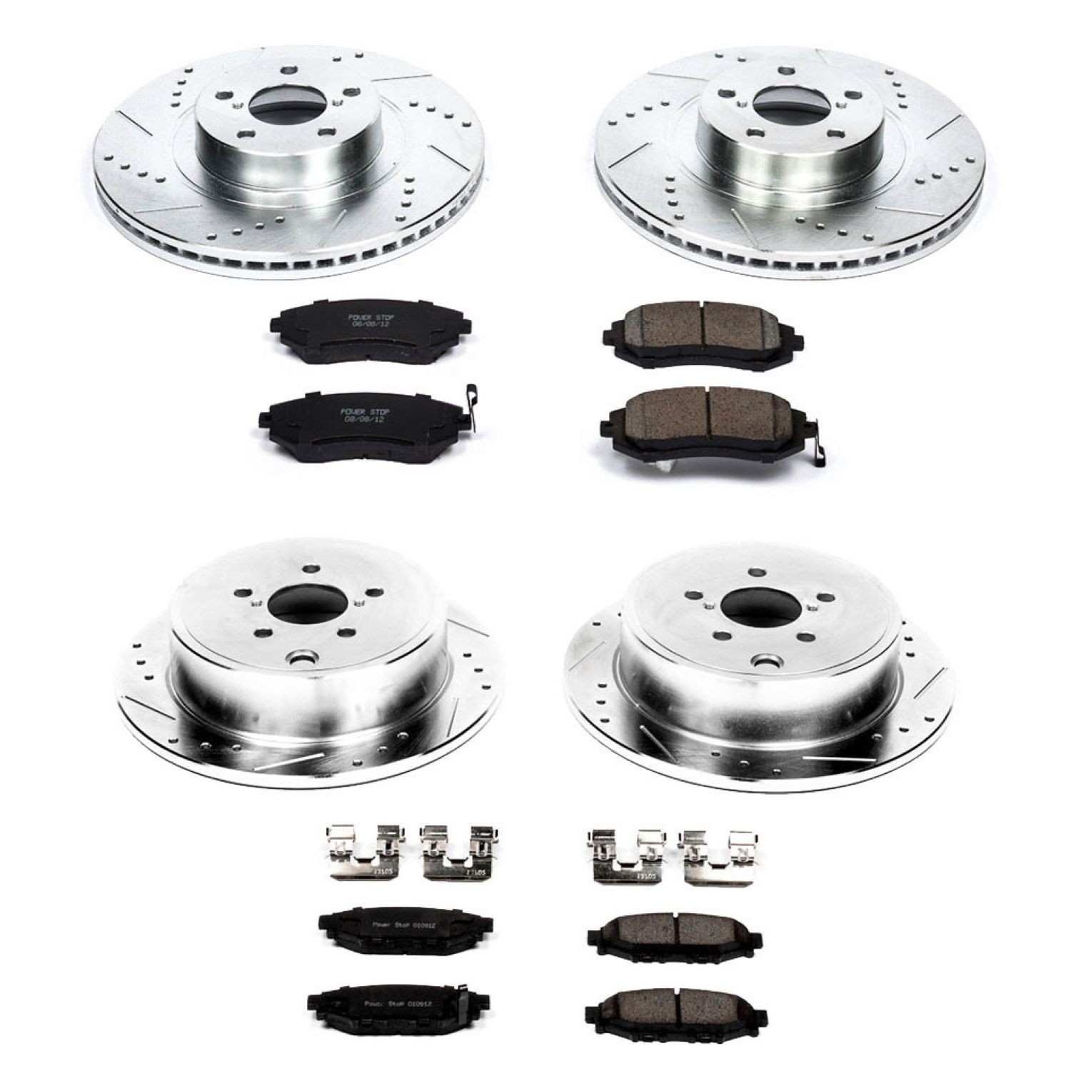 Power Stop 09-10 Subaru Forester Front & Rear Z23 Evolution Sport Brake Kit
