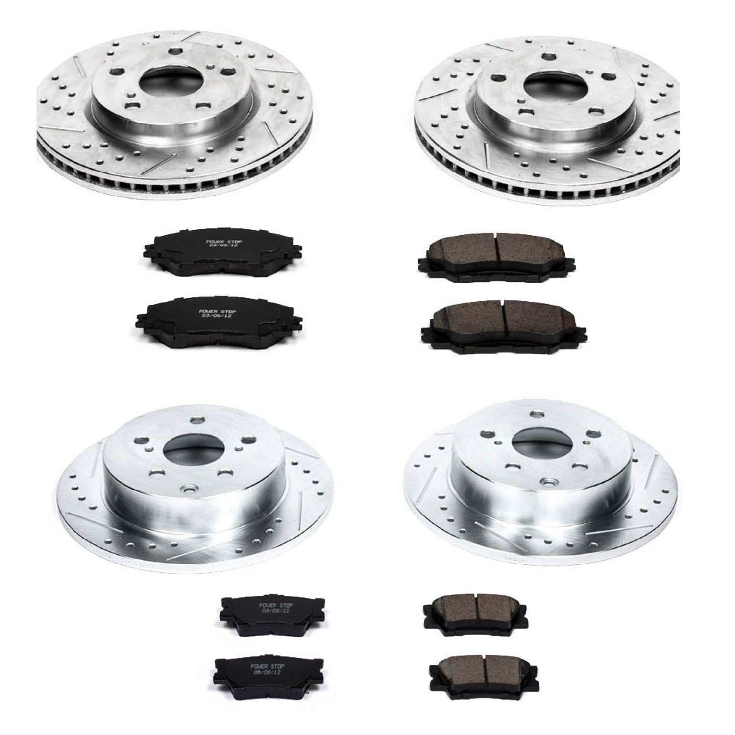 Power Stop 10-12 Lexus HS250h Front & Rear Z23 Evolution Sport Brake Kit