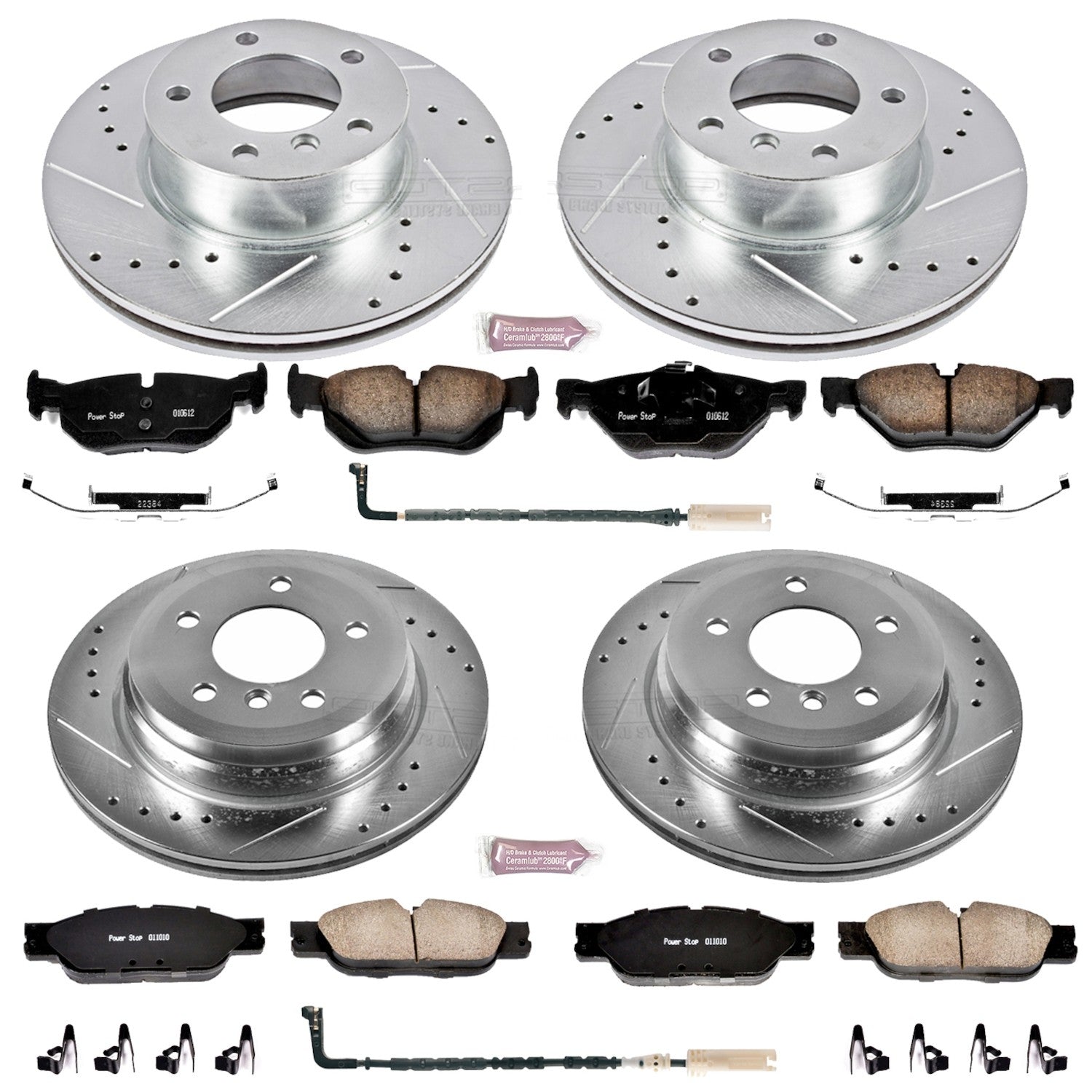 Power Stop 2007 BMW 328xi Front & Rear Z23 Evolution Sport Brake Kit