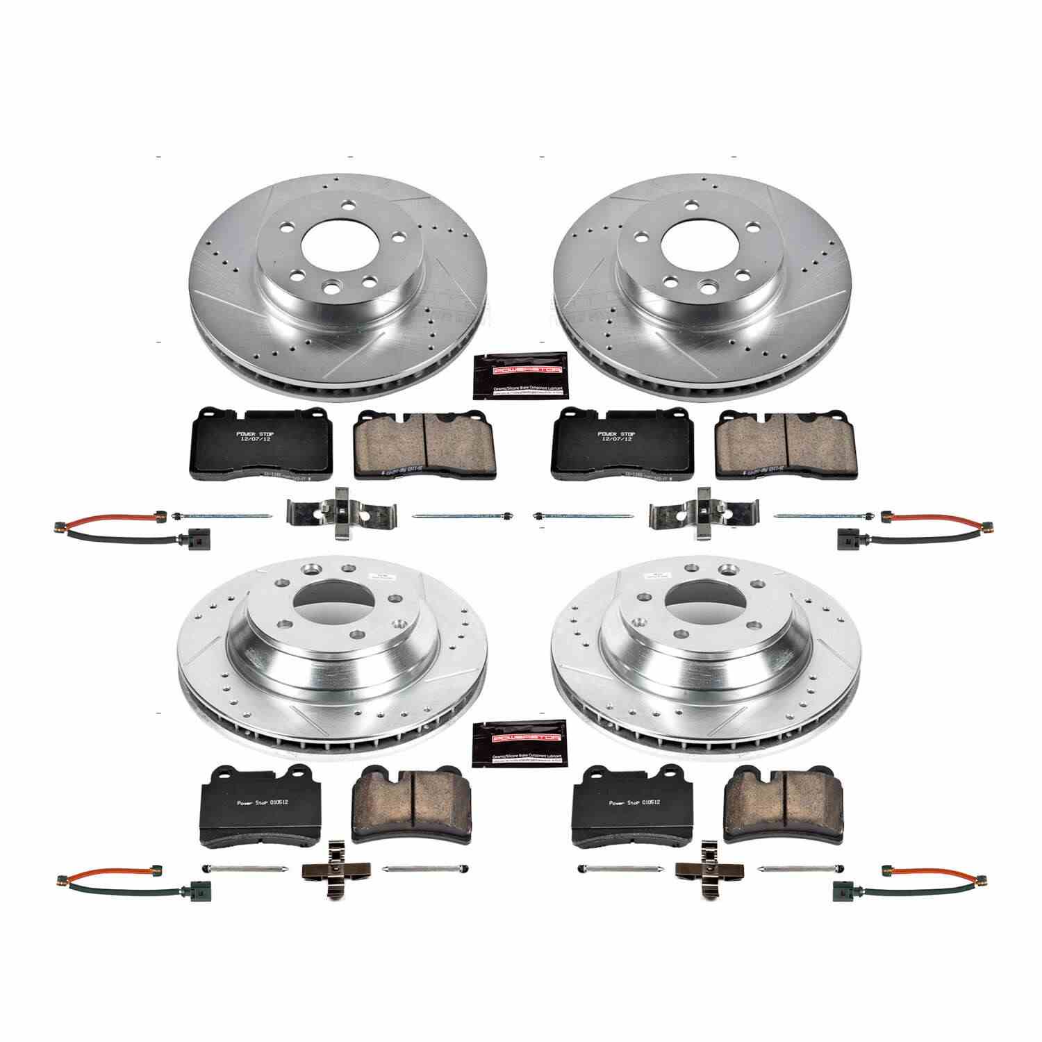 Power Stop 2006 Volkswagen Touareg Front & Rear Z23 Evolution Sport Brake Kit