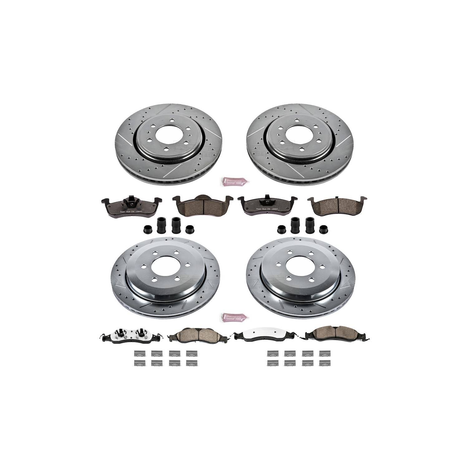 Power Stop 07-09 Ford Expedition Front & Rear Z36 Truck & Tow Brake Kit