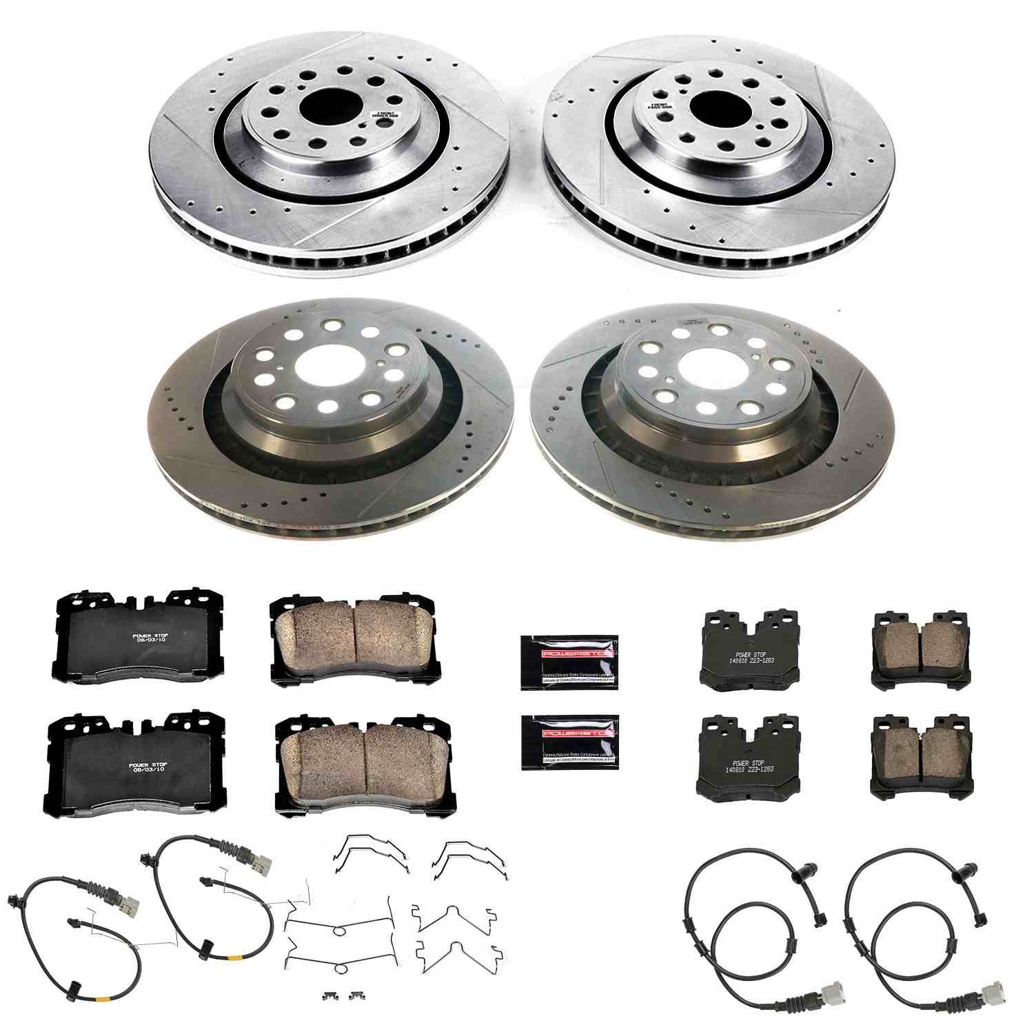Power Stop 07-09 Lexus LS460 Front & Rear Z23 Evolution Sport Brake Kit