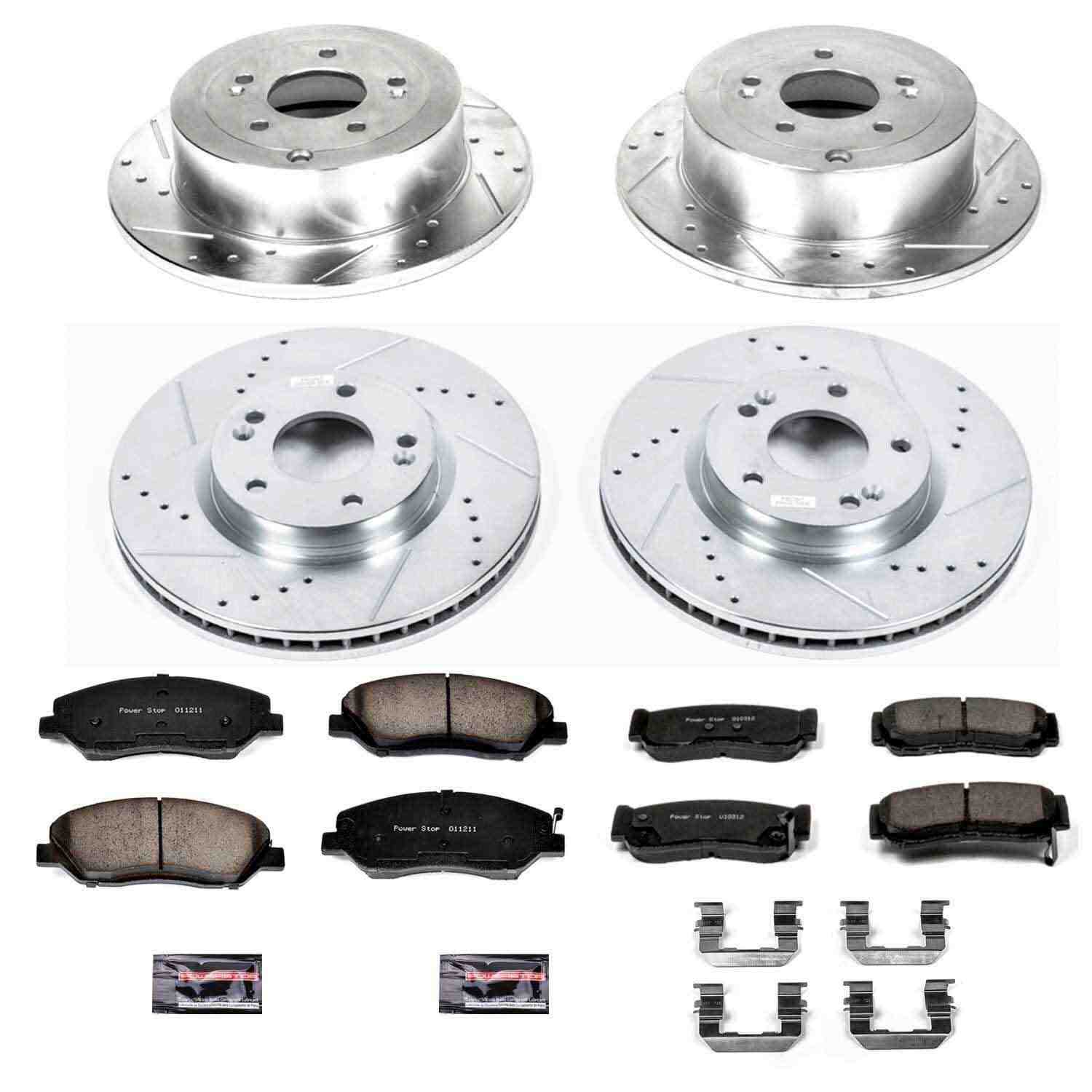 Power Stop 07-09 Hyundai Santa Fe Front & Rear Z23 Evolution Sport Brake Kit