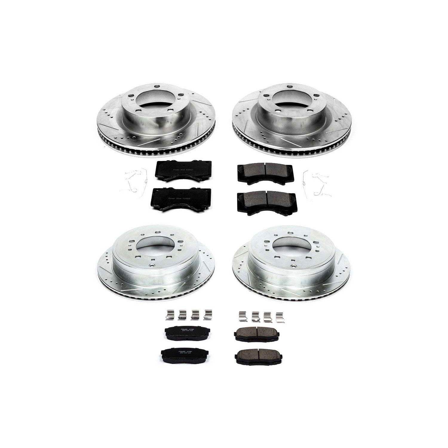 Power Stop 08-11 Lexus LX570 Front & Rear Z23 Evolution Sport Brake Kit