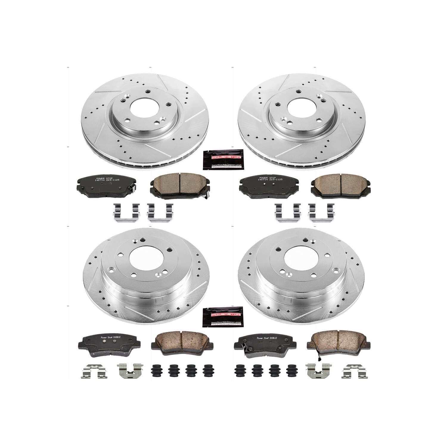 Power Stop 07-09 Kia Amanti Front & Rear Z23 Evolution Sport Brake Kit
