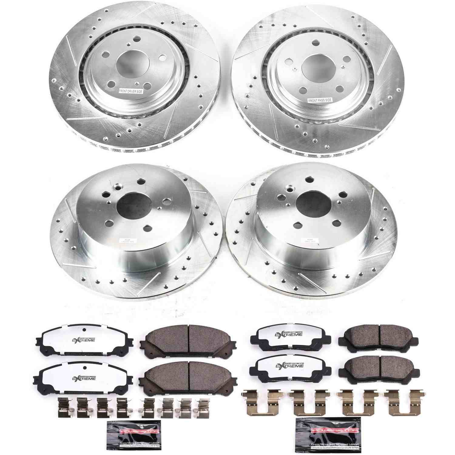 Power Stop 08-13 Toyota Highlander Front & Rear Z36 Truck & Tow Brake Kit
