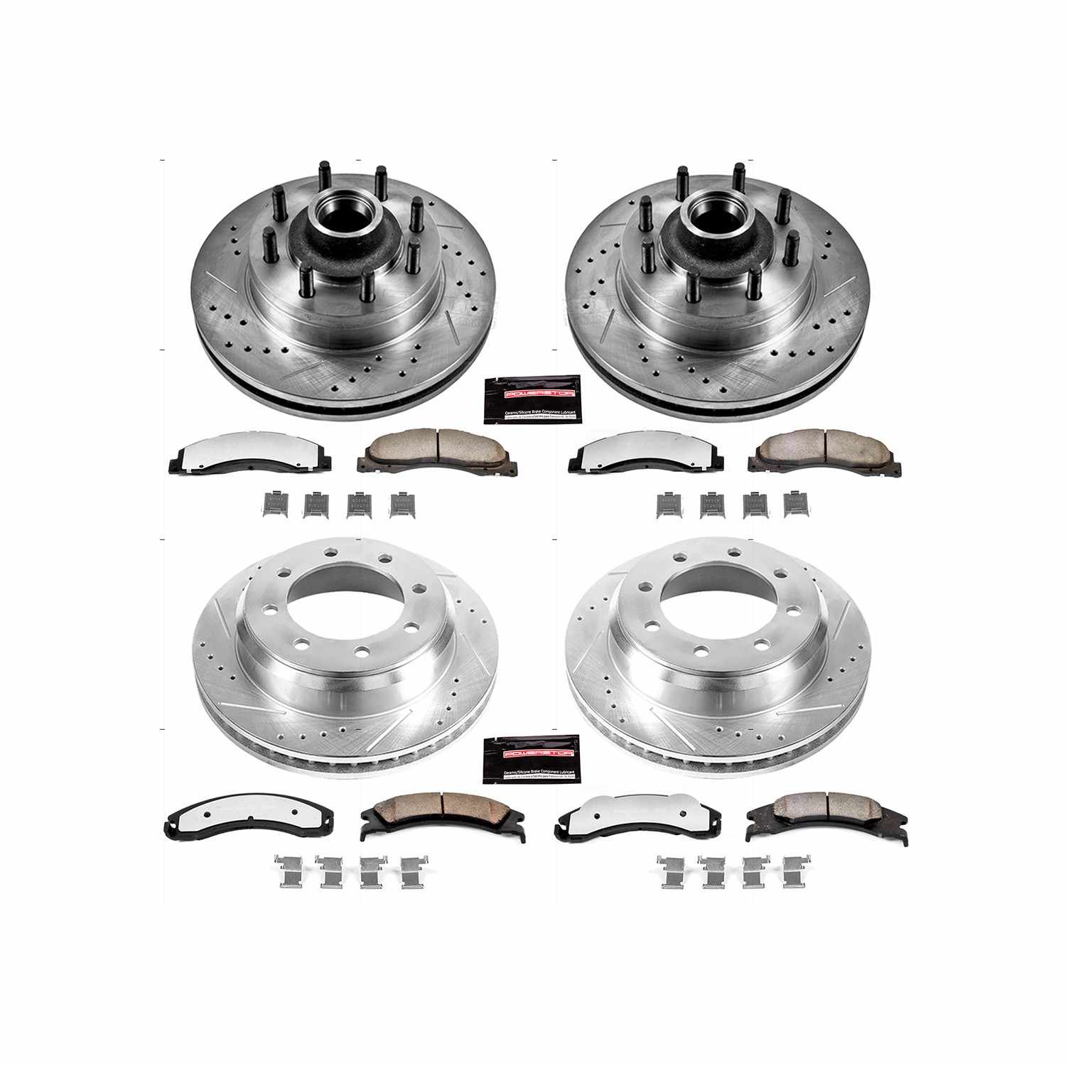 Power Stop 08-14 Ford E-150 Front and Rear Z36 Truck & Tow Brake Kit