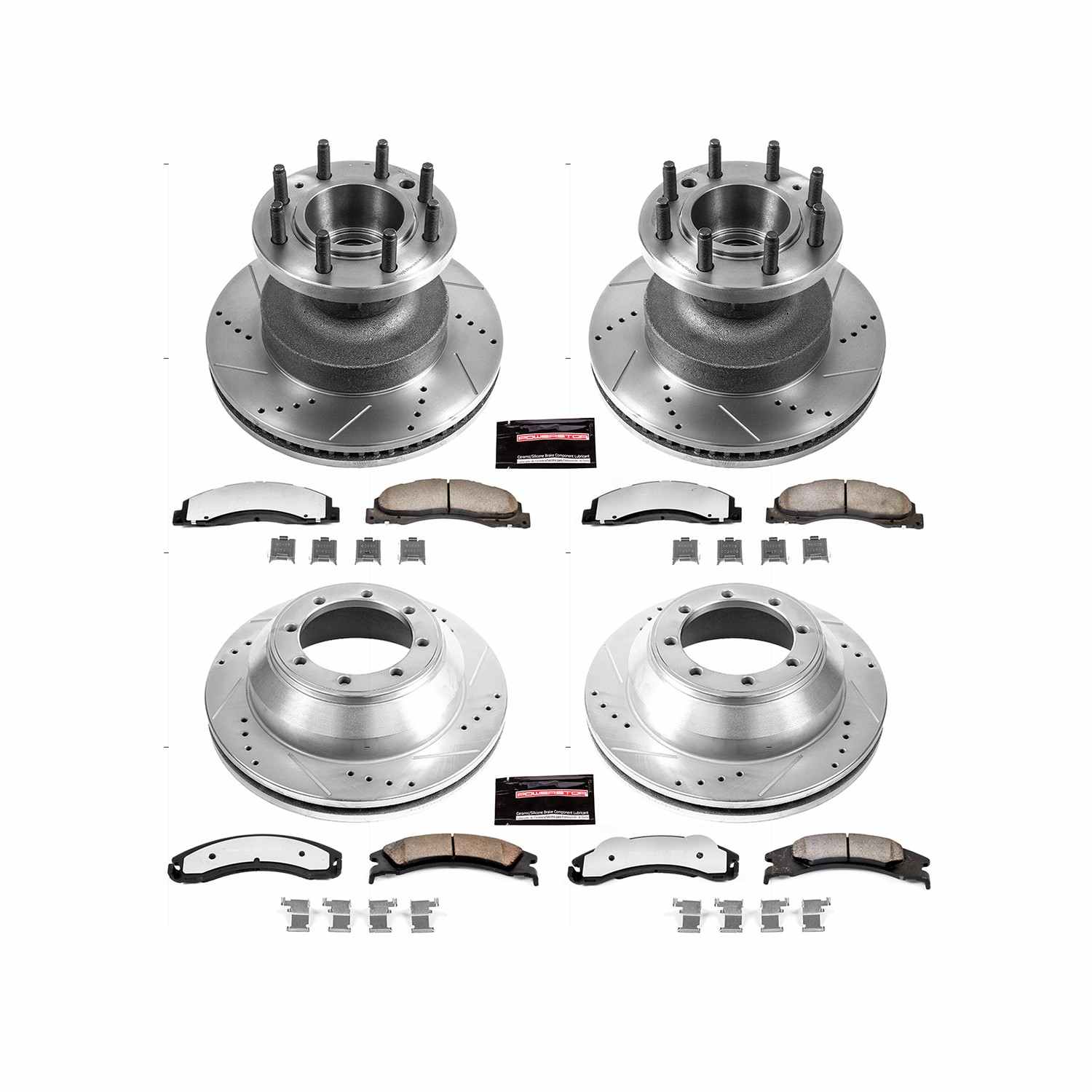 Power Stop 17-18 Ford E-450 Super Duty Front & Rear Z36 Truck & Tow Brake Kit