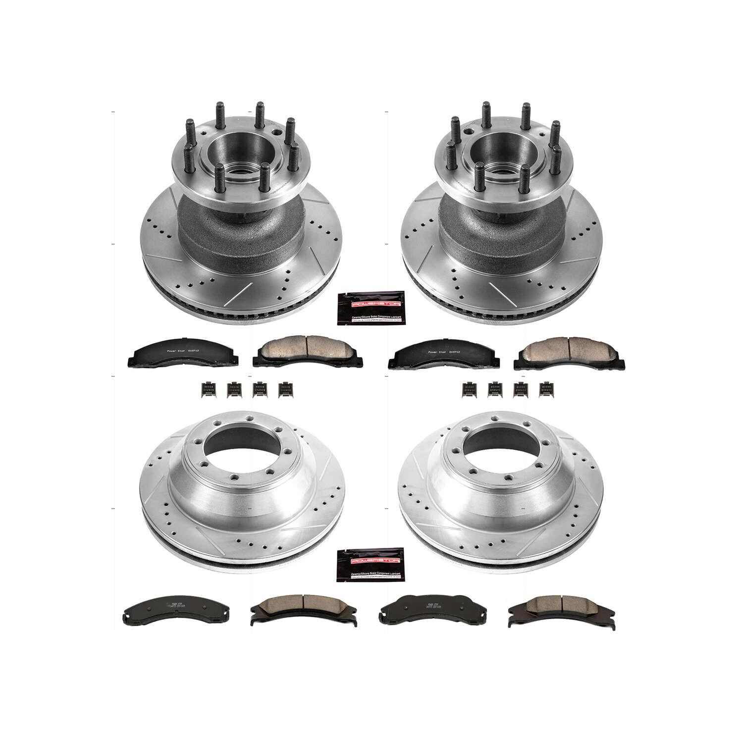 Power Stop 17-18 Ford E-450 Super Duty Front & Rear Z23 Evolution Brake Kit
