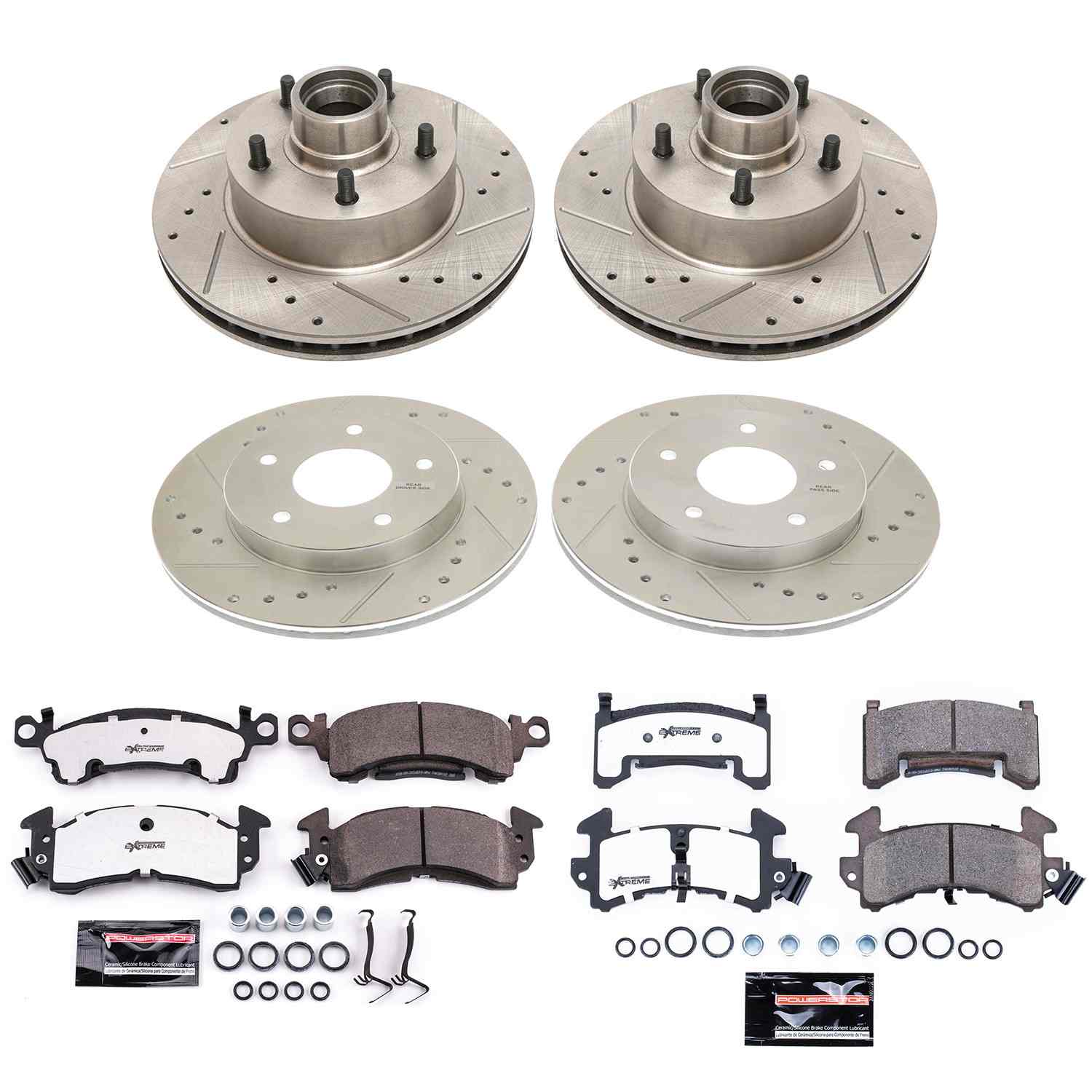 Power Stop 79-81 Pontiac Firebird Front & Rear Z26 Street Warrior Brake Kit