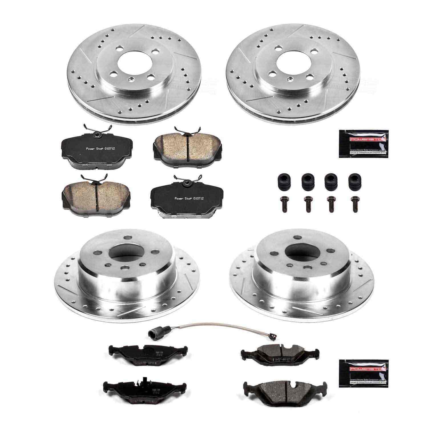 Power Stop 91-92 BMW 318i Front & Rear Z23 Evolution Sport Brake Kit