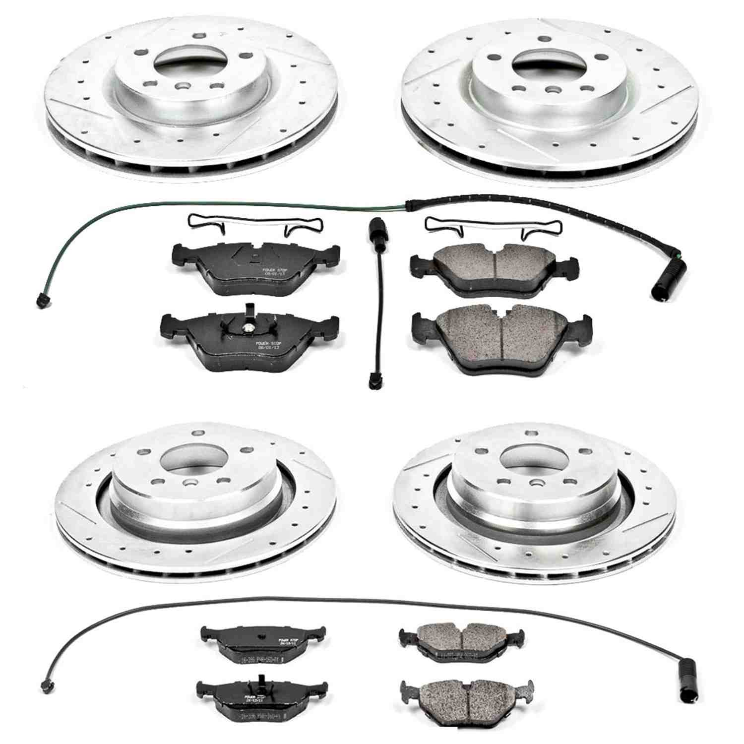 Power Stop 95-99 BMW M3 Front & Rear Z23 Evolution Sport Brake Kit