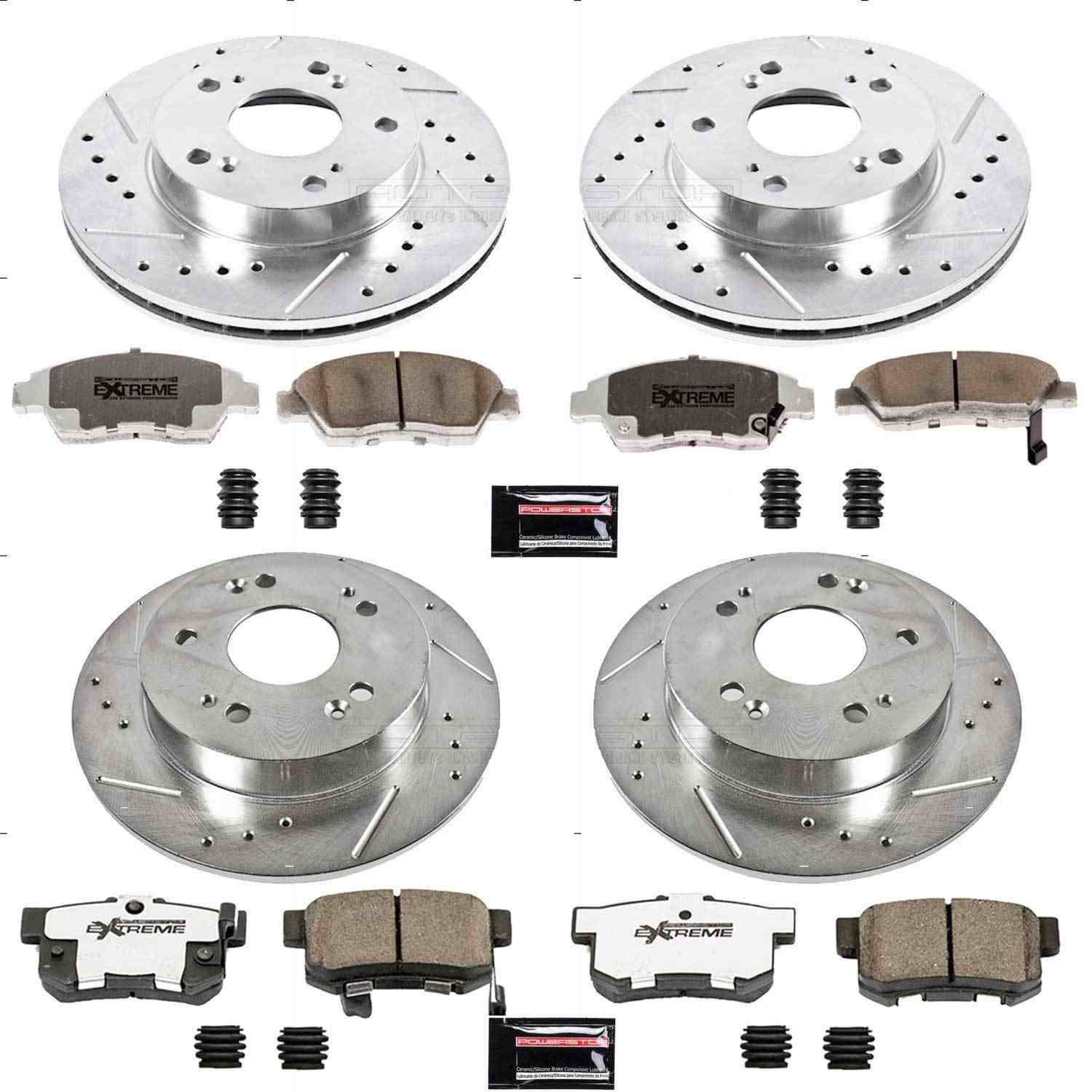 Power Stop 09-11 Honda Civic Front & Rear Z26 Street Warrior Brake Kit