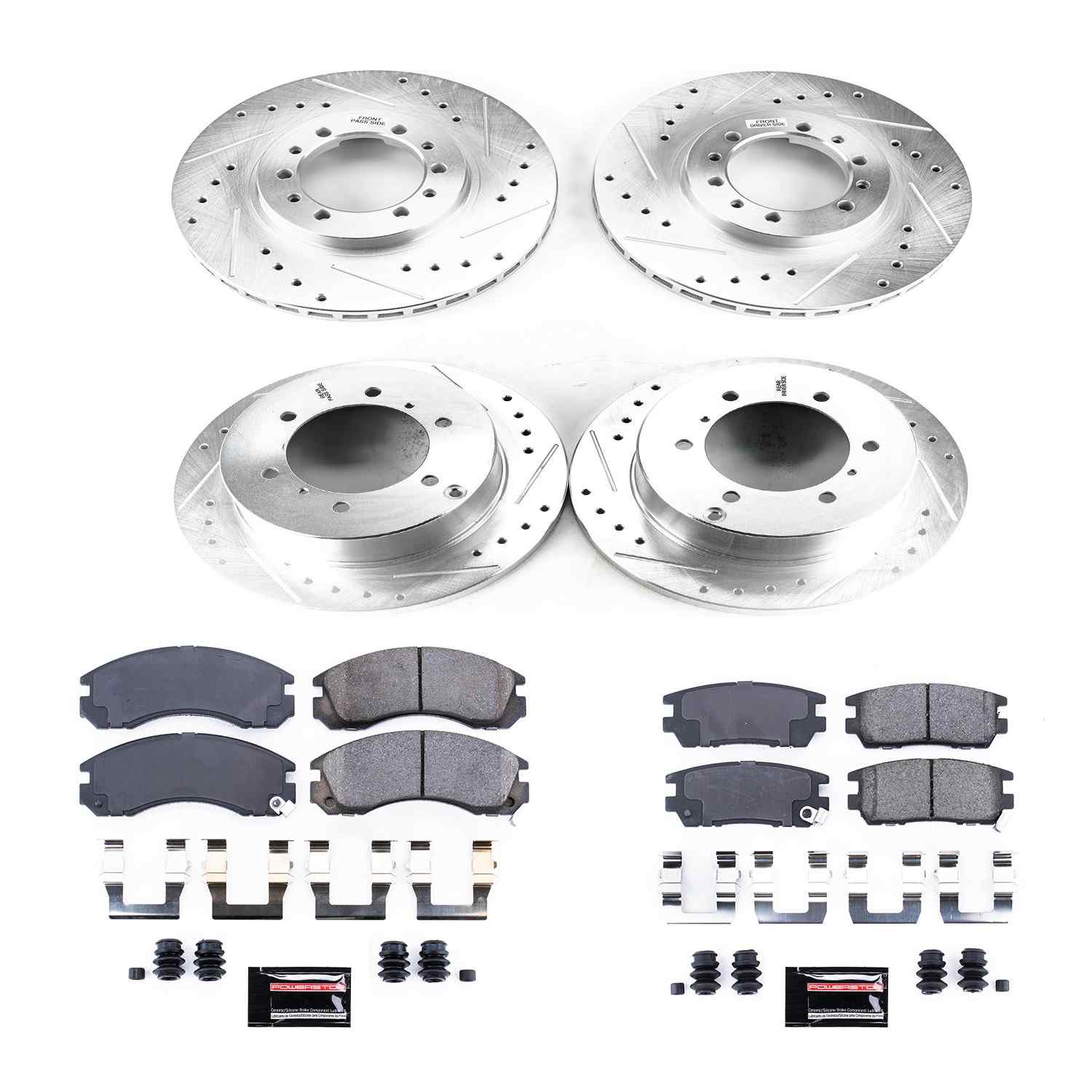 Power Stop 91-96 Mitsubishi Montero Front & Rear Z23 Evolution Sport Brake Kit