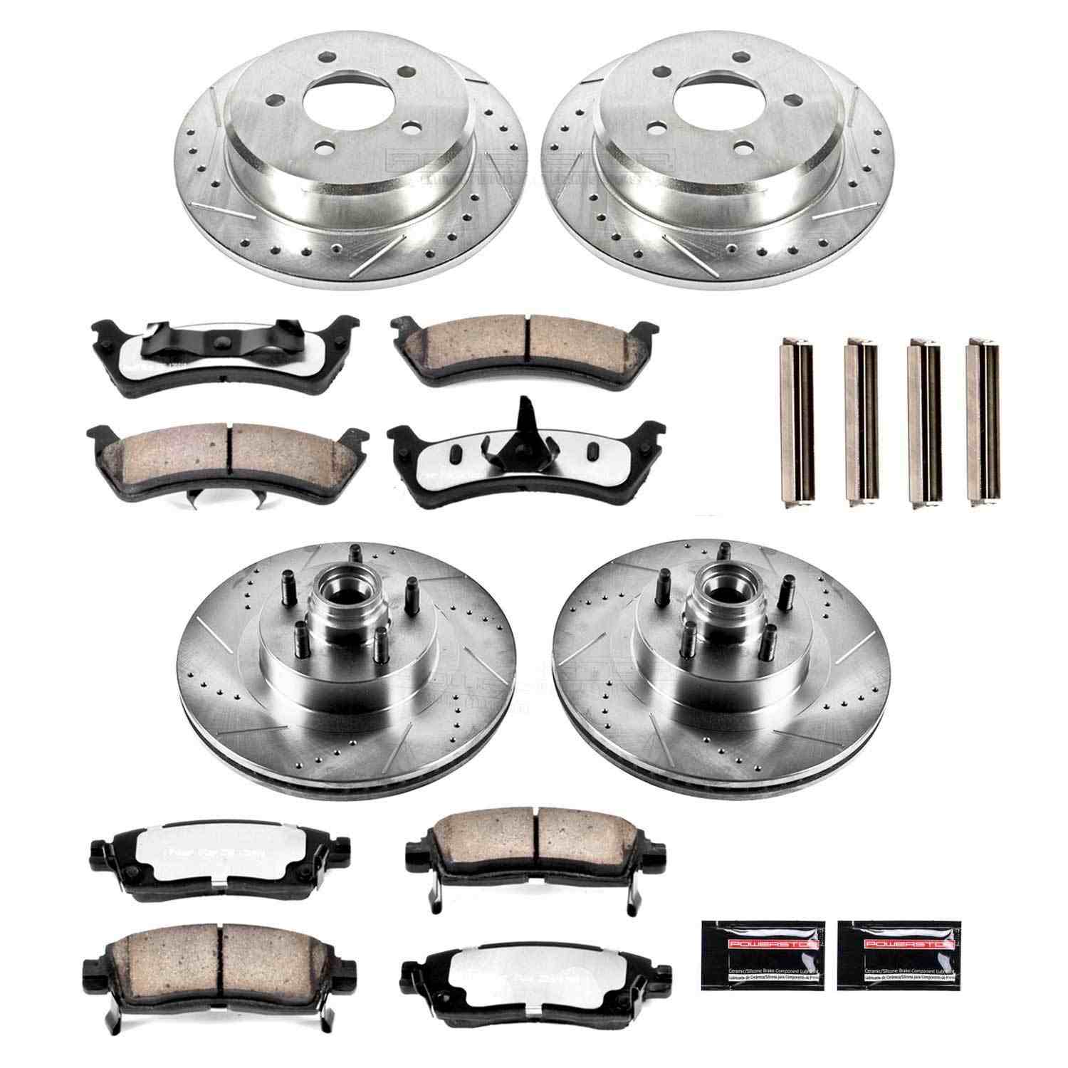 Power Stop 01-02 Ford Explorer Sport Front & Rear Z36 Truck & Tow Brake Kit