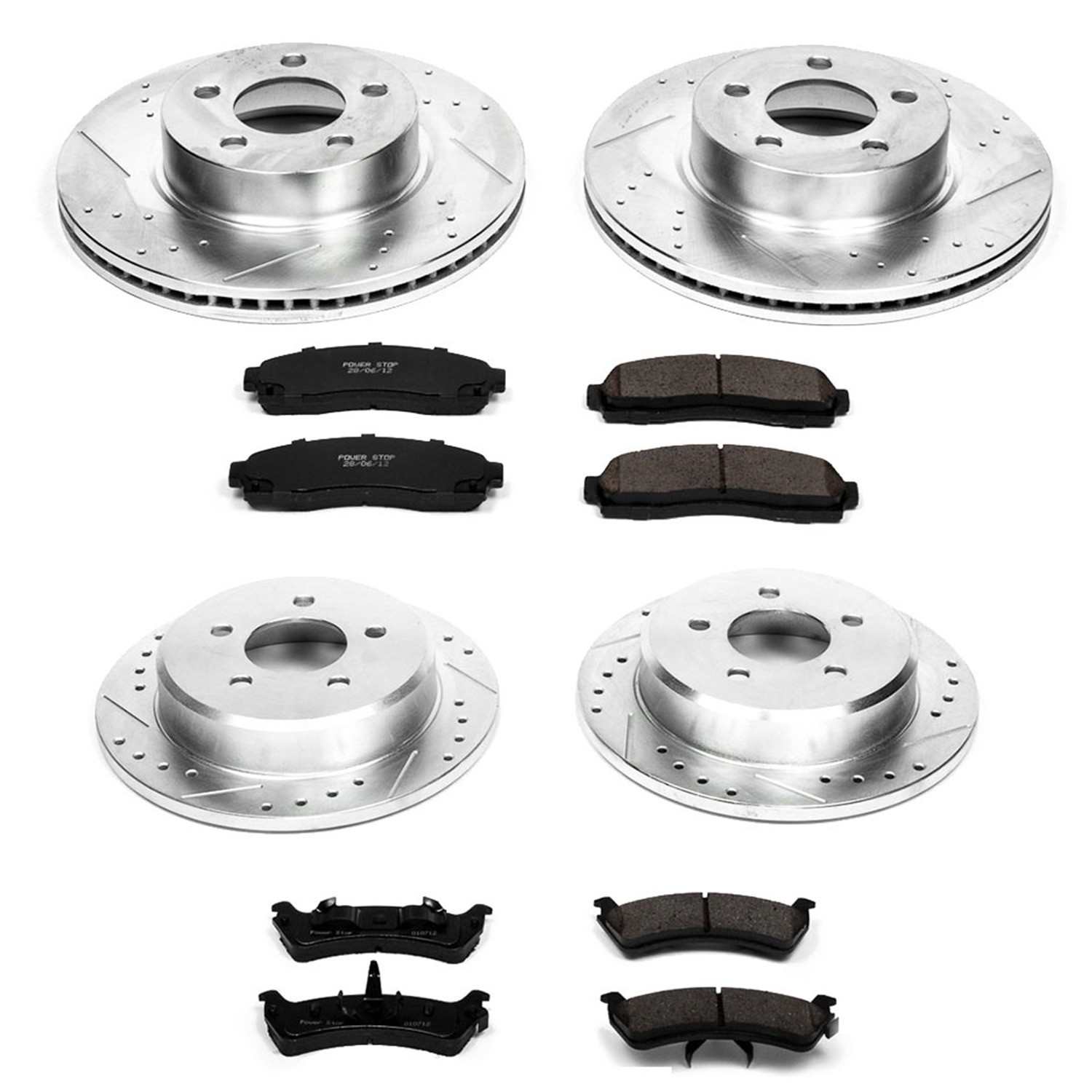 Power Stop 01-02 Ford Explorer Sport Front & Rear Z23 Evolution Sport Brake Kit