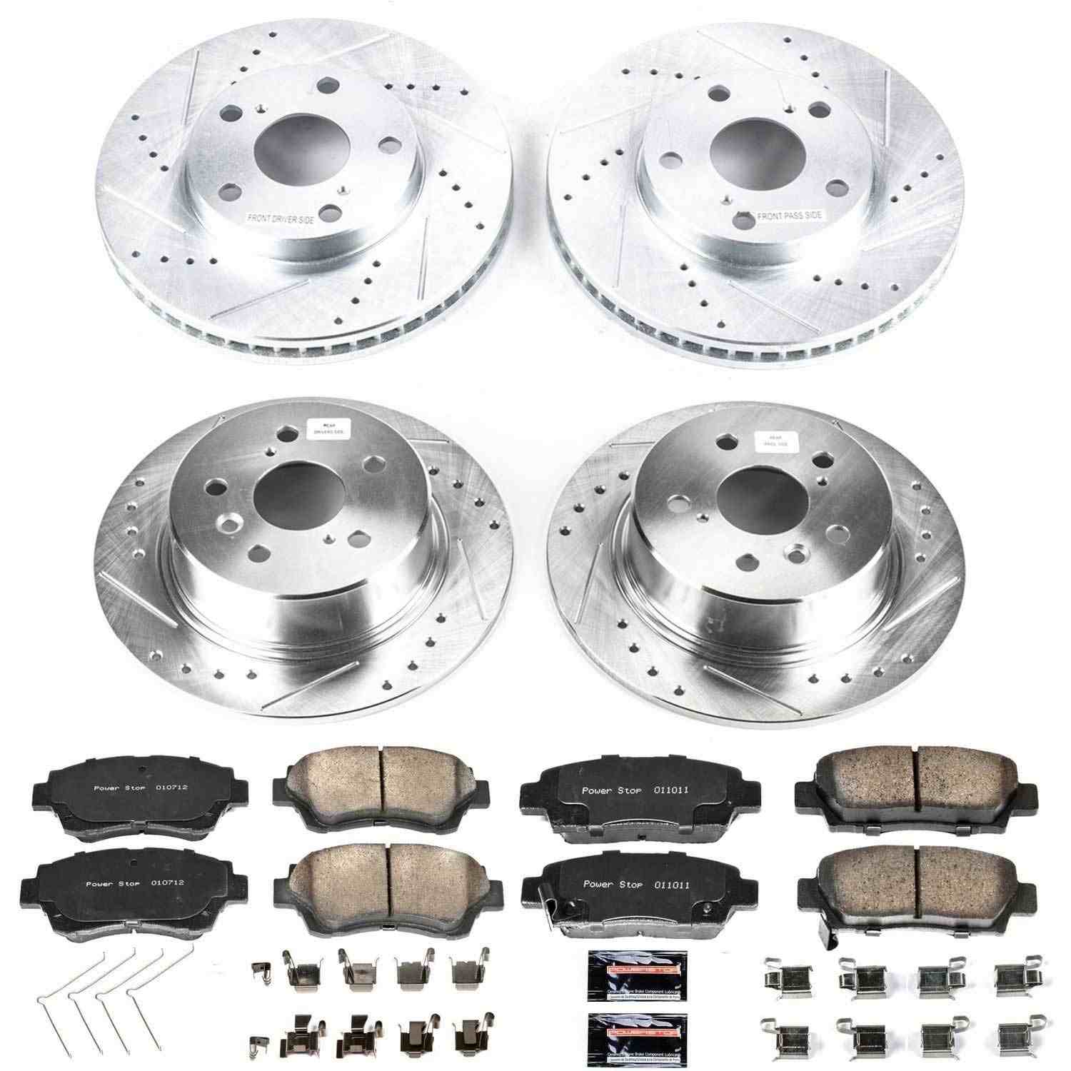 Power Stop 95-97 Toyota Avalon Front & Rear Z23 Evolution Sport Brake Kit
