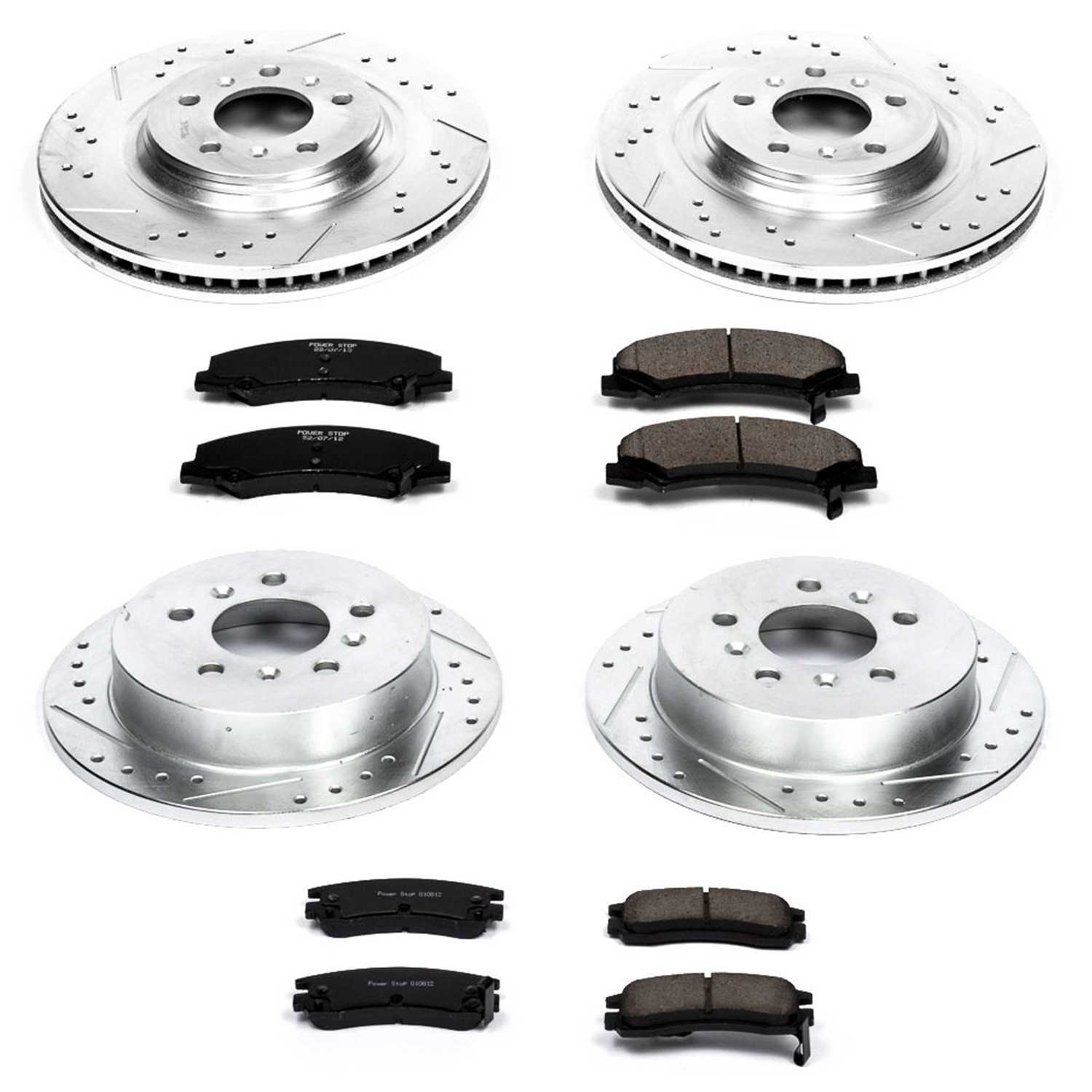 Power Stop 08-09 Buick Allure Front & Rear Z23 Evolution Sport Brake Kit