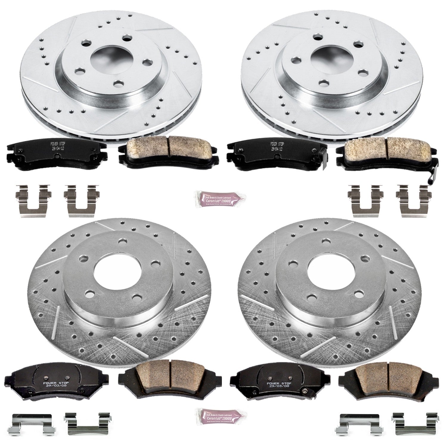 Power Stop 2005 Buick LeSabre Front & Rear Z23 Evolution Sport Brake Kit
