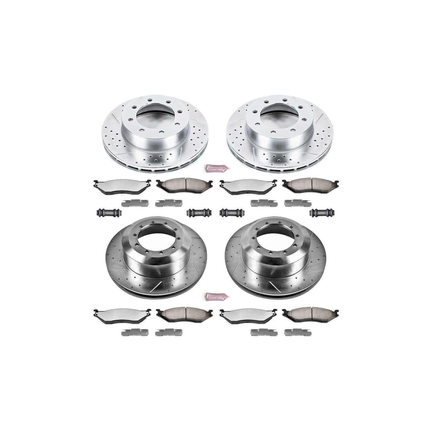 Power Stop 99-04 Ford F-550 Super Duty Front & Rear Z36 Truck & Tow Brake Kit