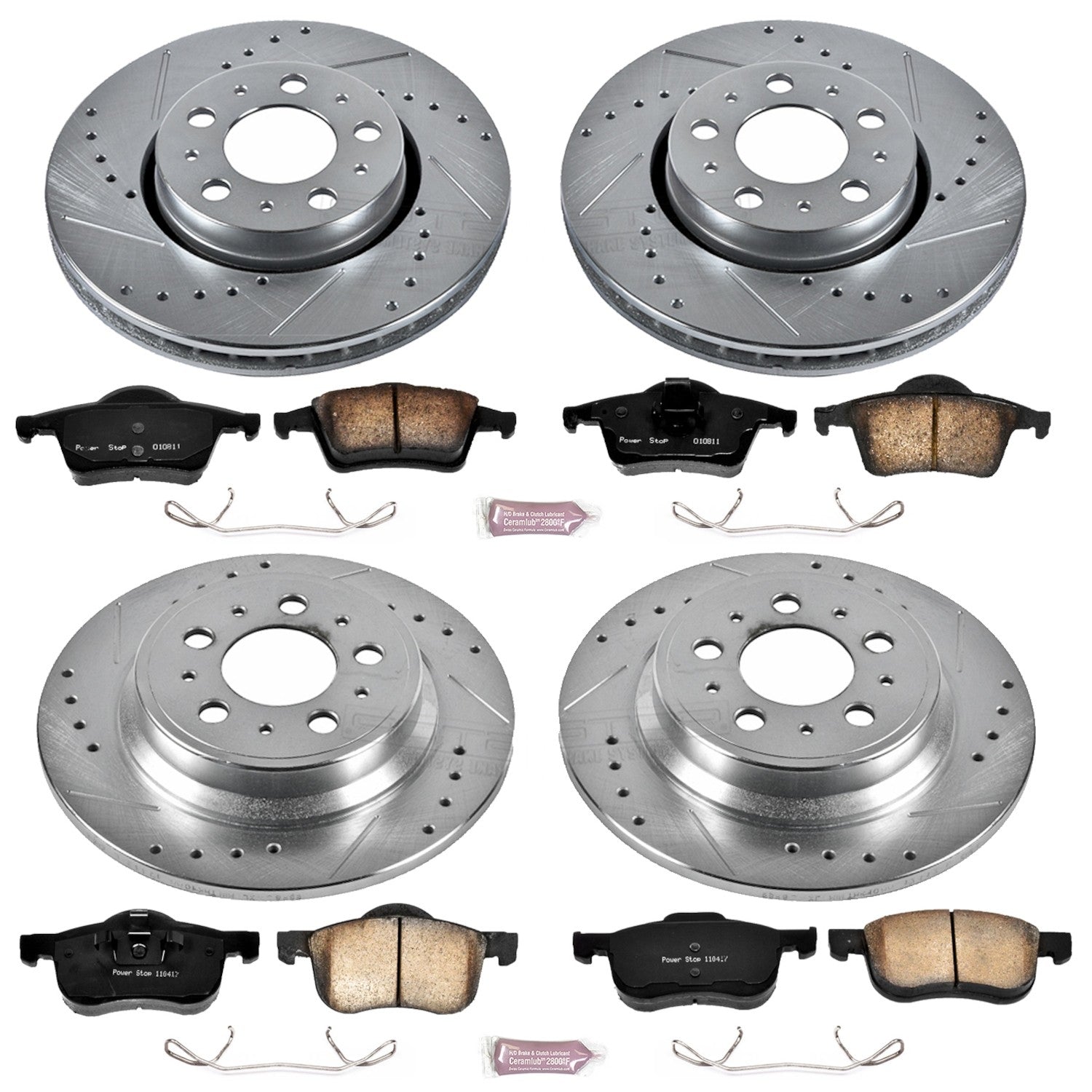 Power Stop 01-07 Volvo S60 Front & Rear Z23 Evolution Sport Brake Kit