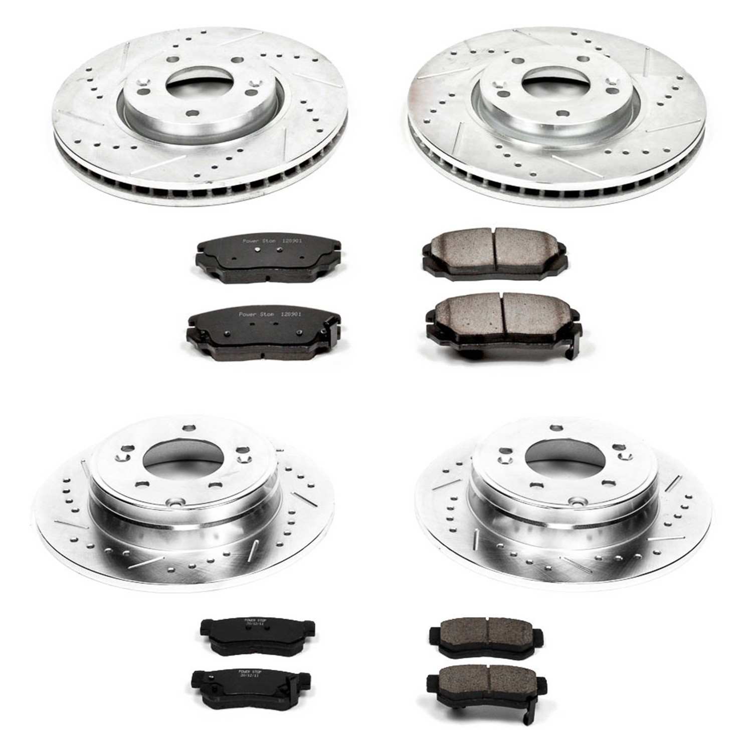 Power Stop 06-08 Hyundai Sonata Front & Rear Z23 Evolution Sport Brake Kit