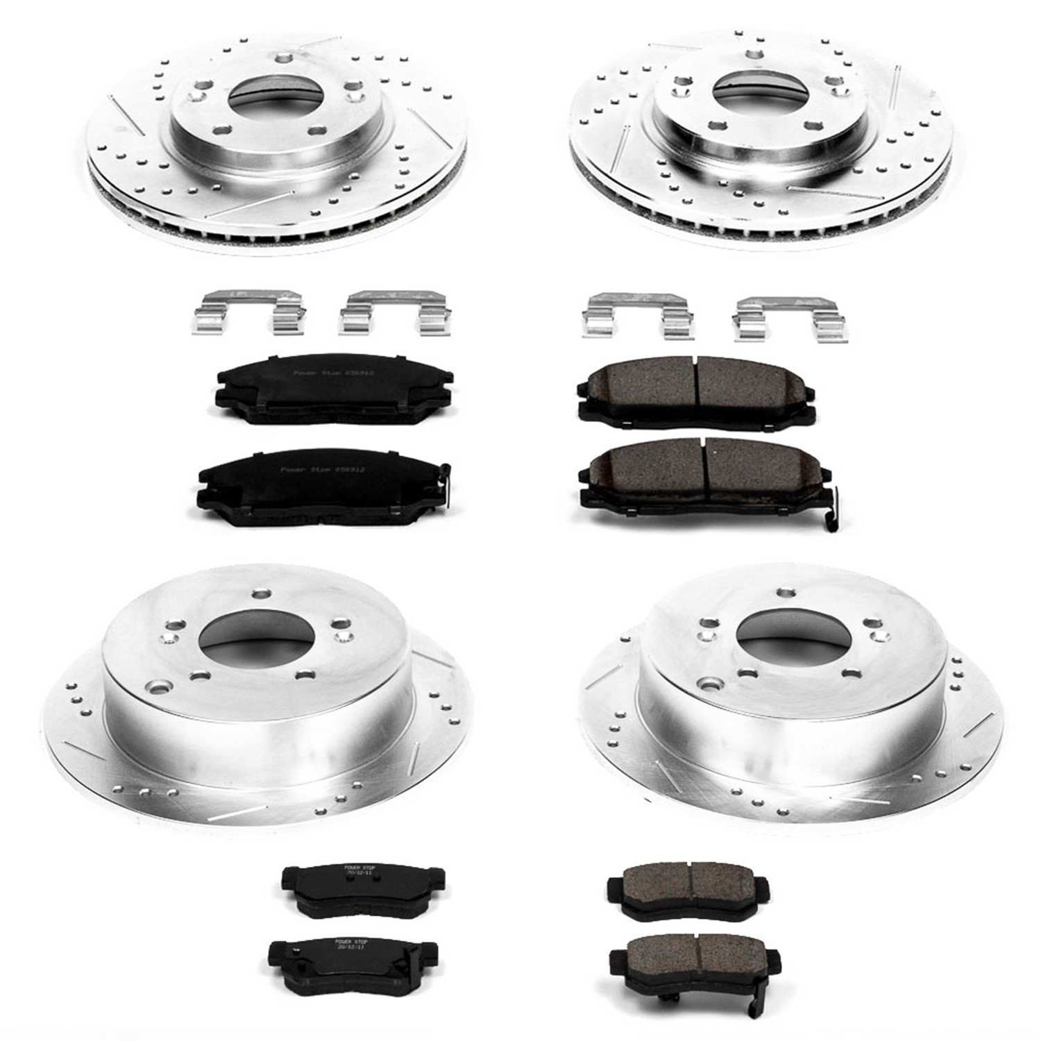Power Stop 01-05 Hyundai Santa Fe Front & Rear Z23 Evolution Sport Brake Kit
