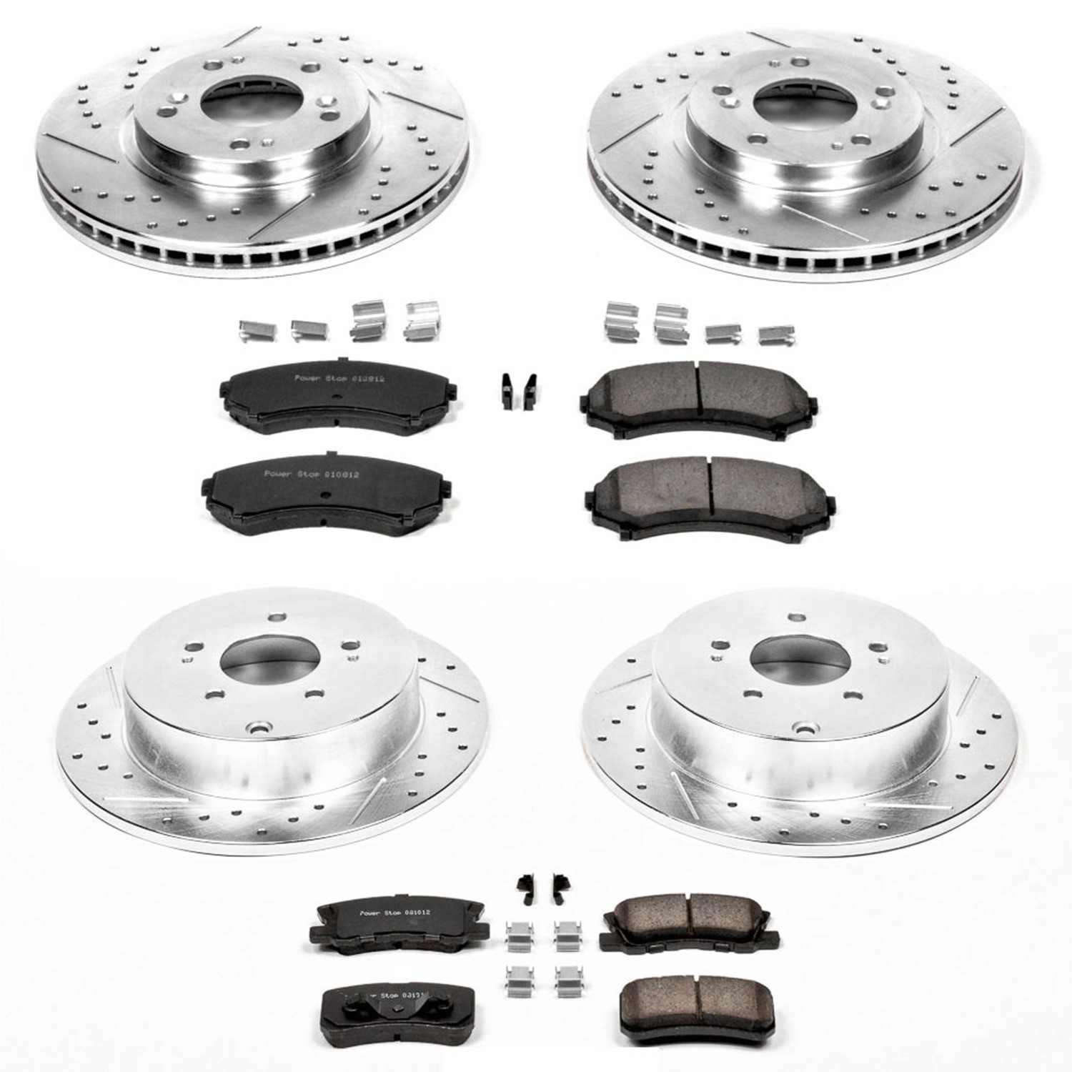 Power Stop 04-11 Mitsubishi Endeavor Front & Rear Z23 Evolution Sport Brake Kit