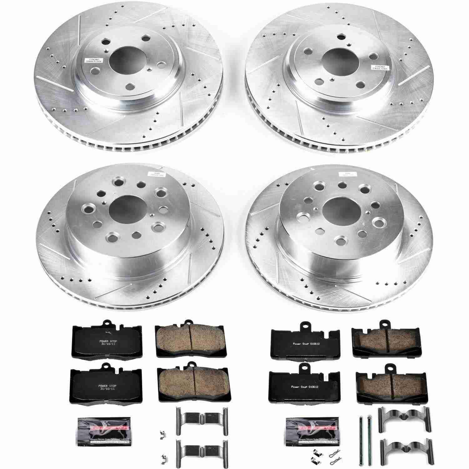Power Stop 01-06 Lexus LS430 Front & Rear Z23 Evolution Sport Brake Kit