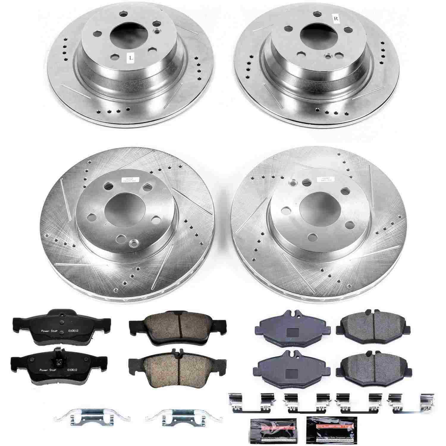 Power Stop 03-05 Mercedes-Benz E320 Front & Rear Z23 Evolution Sport Brake Kit