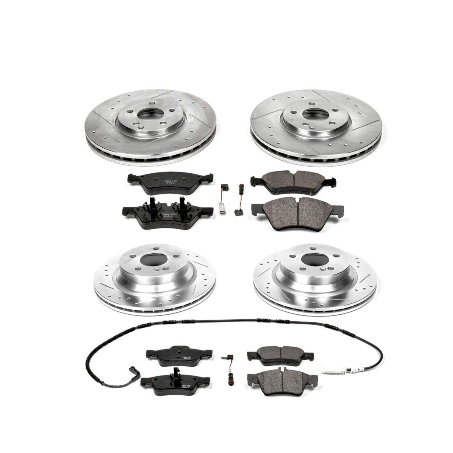 Power Stop 2006 Mercedes-Benz E500 Front & Rear Z23 Evolution Sport Brake Kit