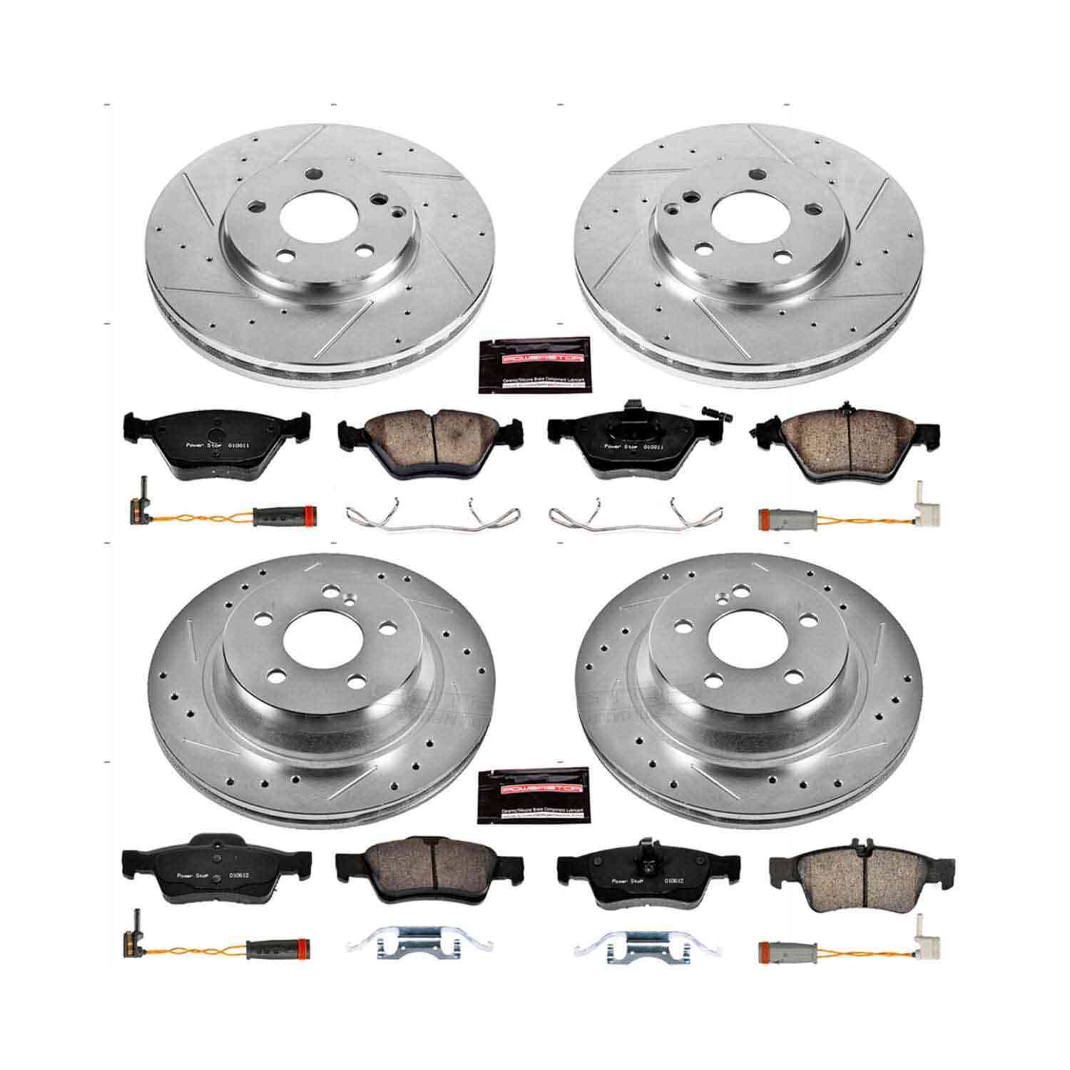 Power Stop 2006 Mercedes-Benz E350 Front & Rear Z23 Evolution Sport Brake Kit