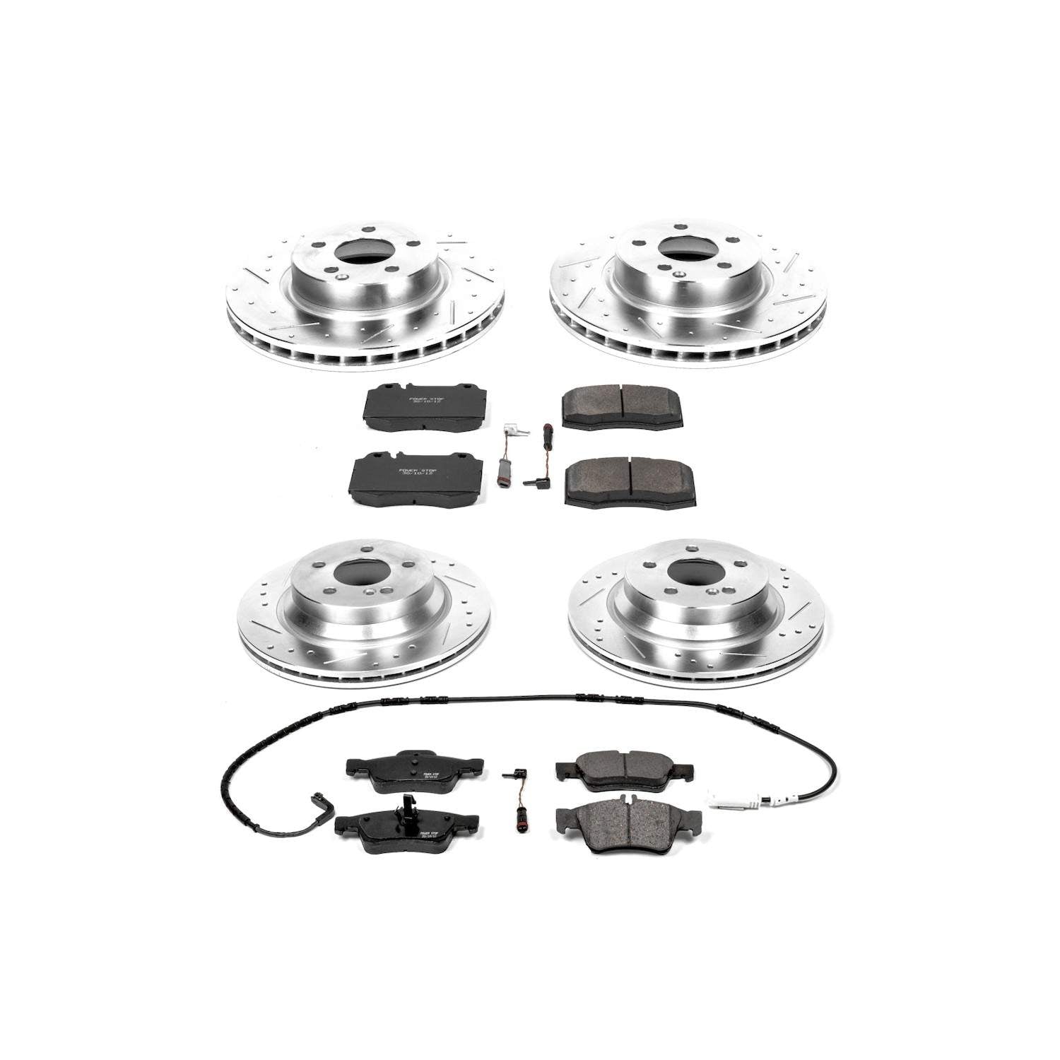Power Stop 03-06 Mercedes-Benz E500 Front & Rear Z23 Evolution Sport Brake Kit
