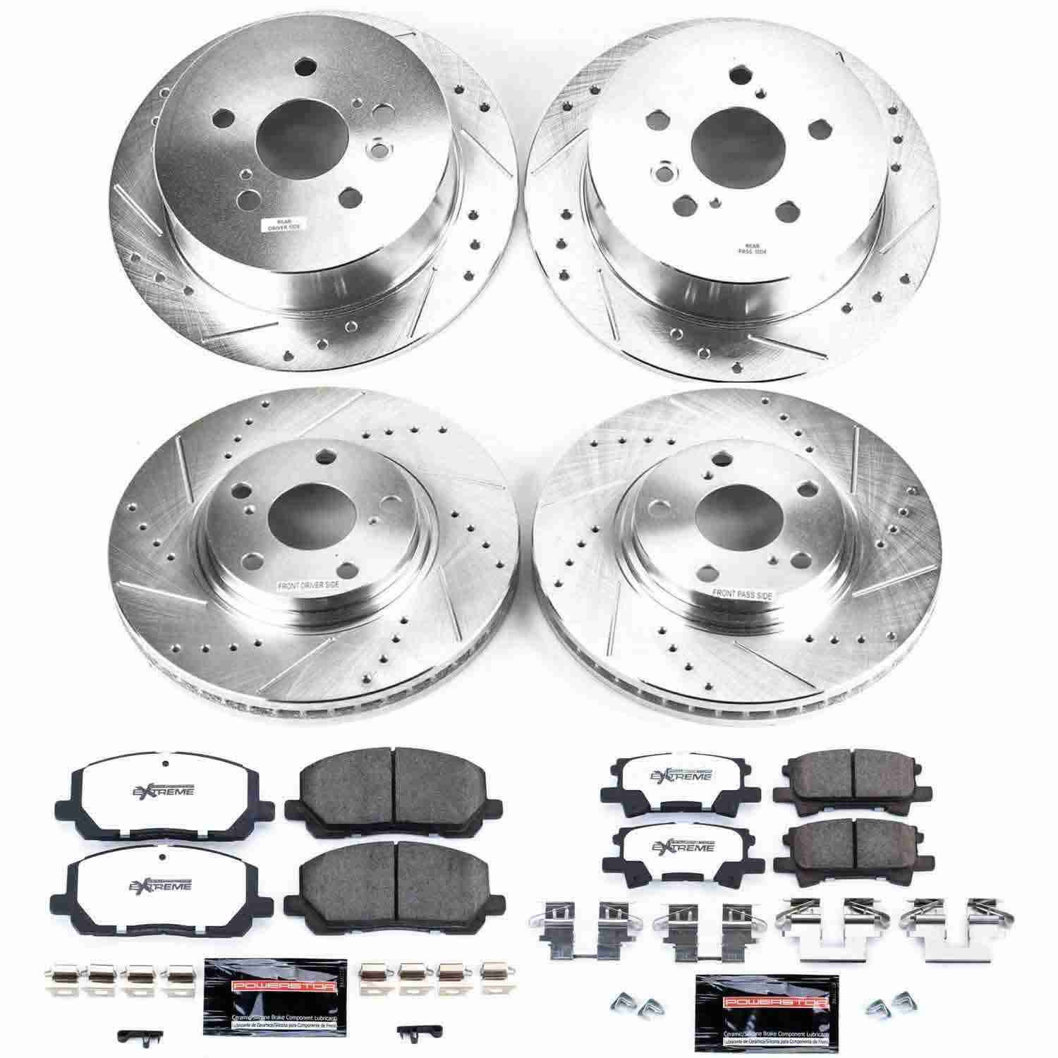 Power Stop 04-07 Toyota Highlander Front & Rear Z36 Truck & Tow Brake Kit