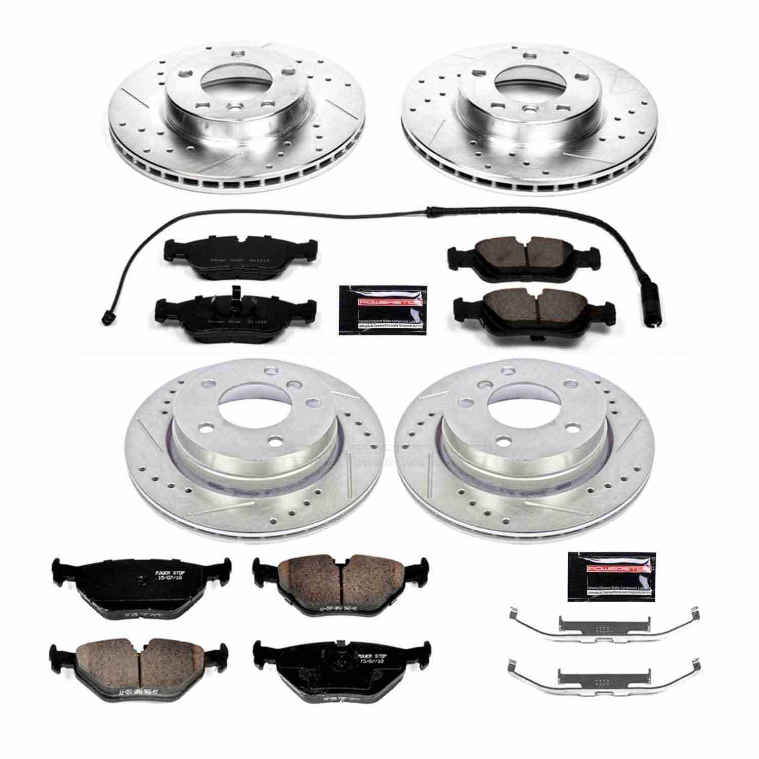 Power Stop 98-99 BMW 323i Front & Rear Z23 Evolution Sport Brake Kit