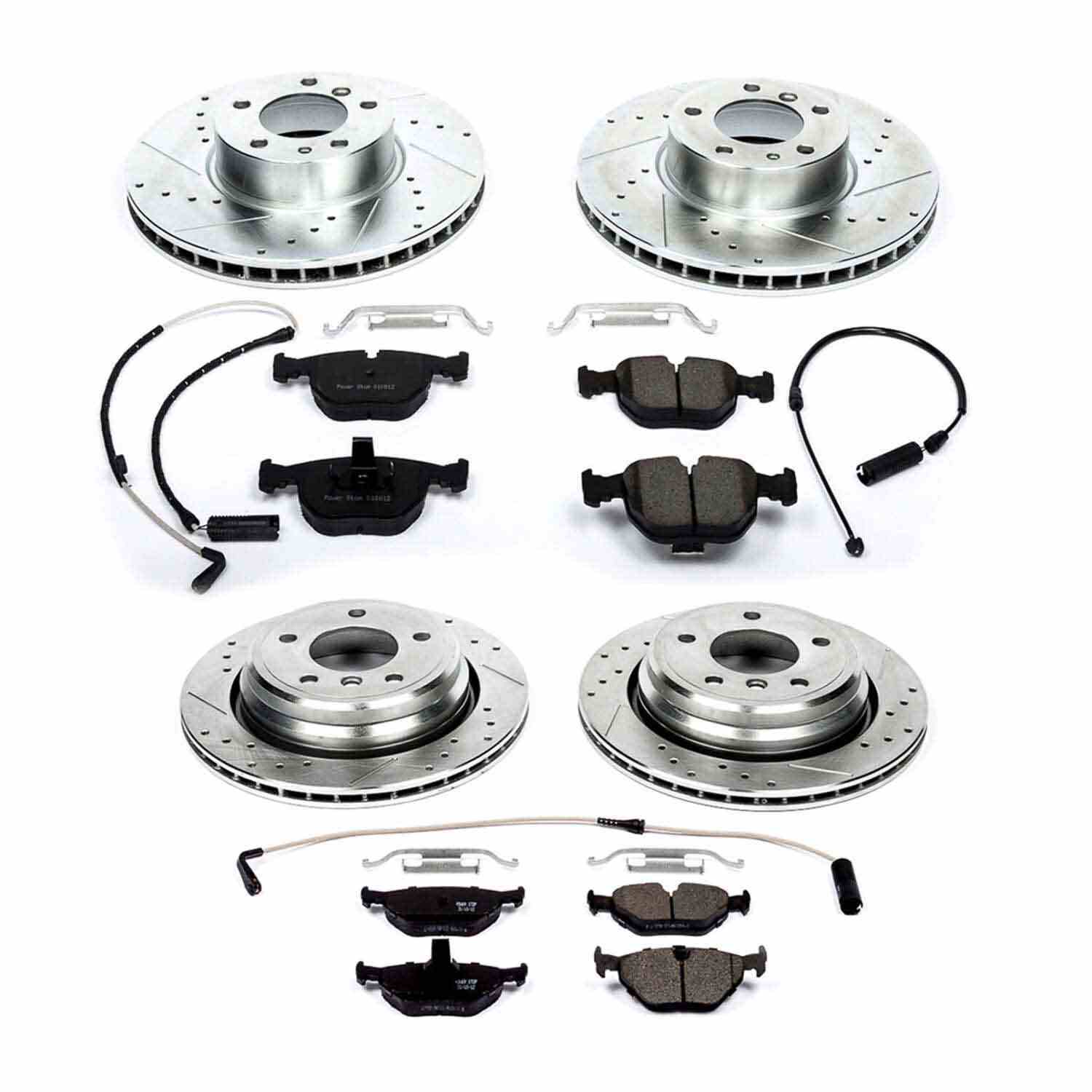 Power Stop 97-00 BMW 540i Front & Rear Z23 Evolution Sport Brake Kit