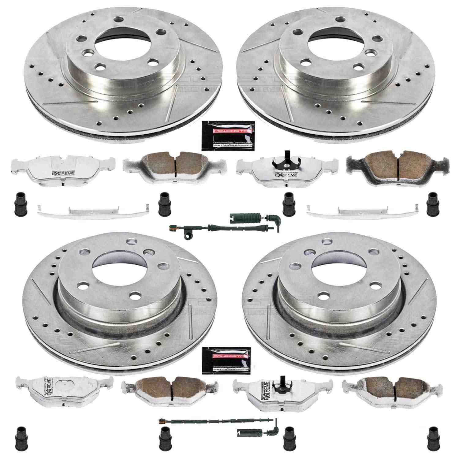 Power Stop 2000 BMW 323Ci Front & Rear Z26 Street Warrior Brake Kit