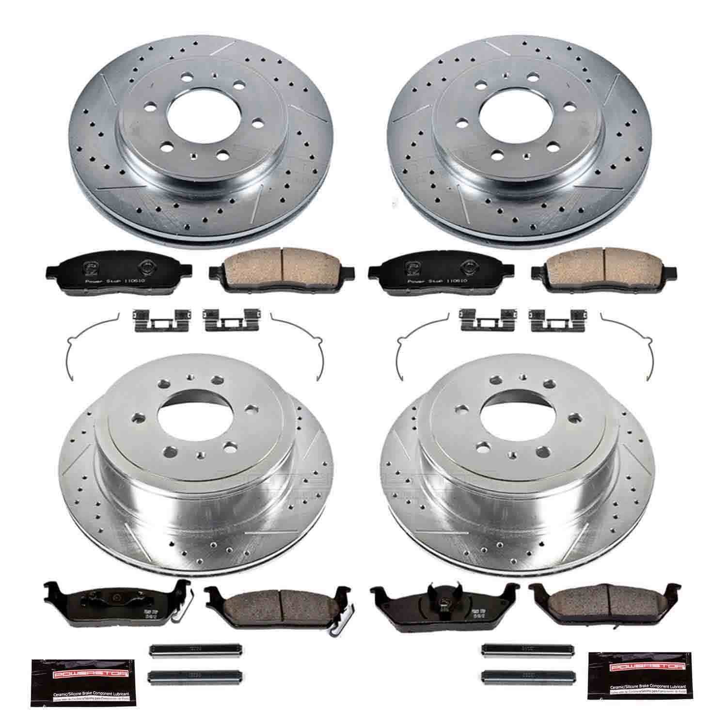 Power Stop 2009 Ford F-150 Front & Rear Z23 Evolution Sport Brake Kit