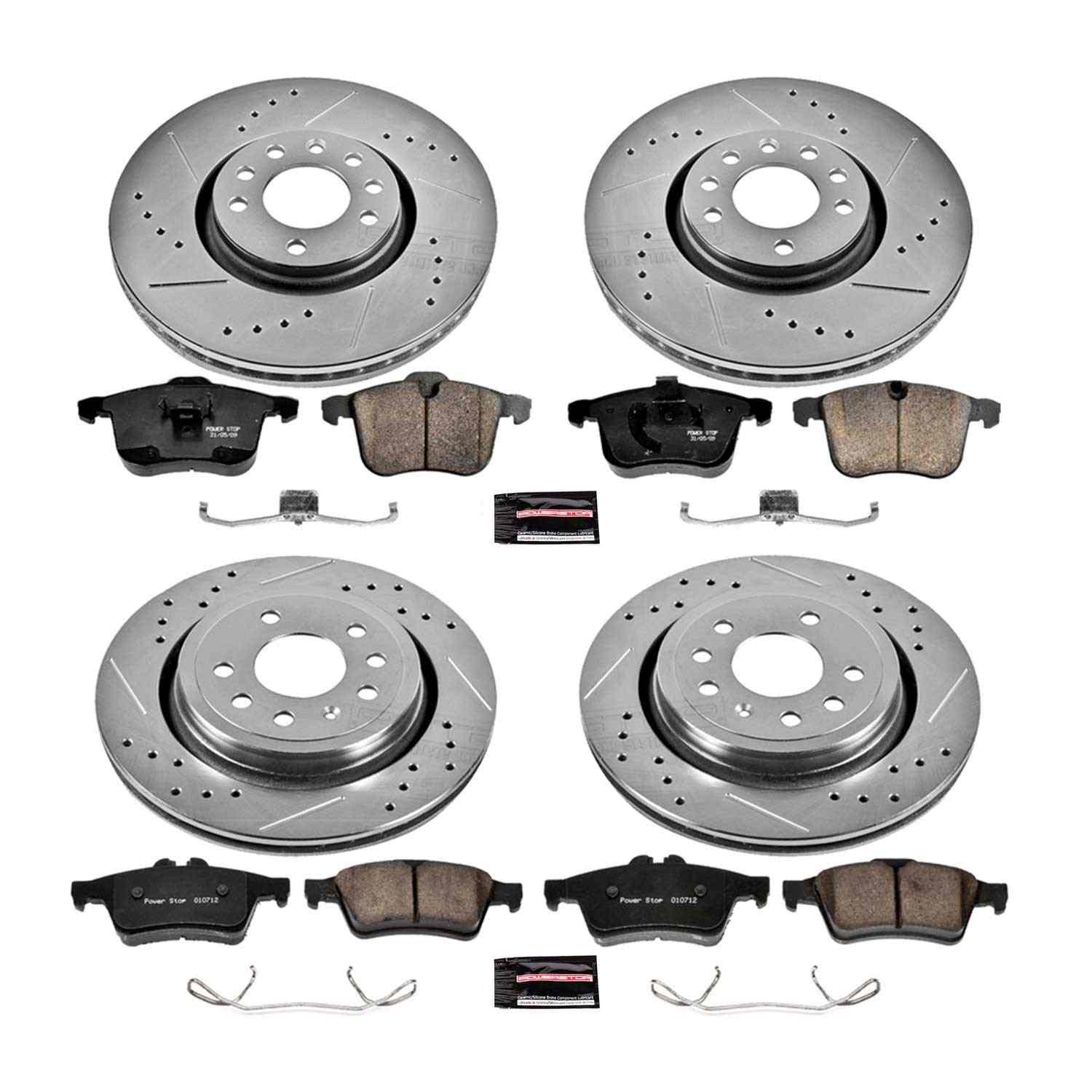Power Stop 06-11 Saab 9-3 Front & Rear Z23 Evolution Sport Brake Kit