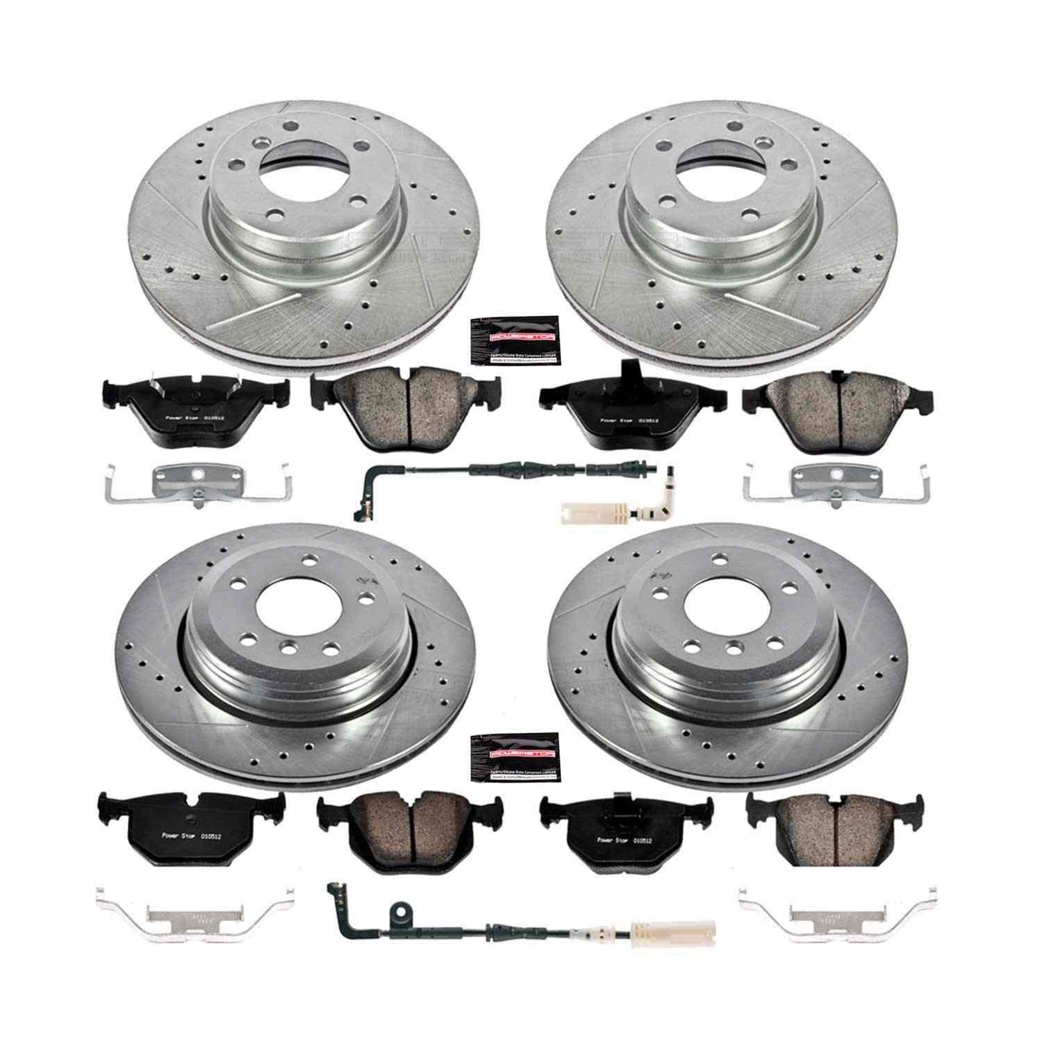 Power Stop 04-06 BMW 525i Front & Rear Z23 Evolution Sport Brake Kit