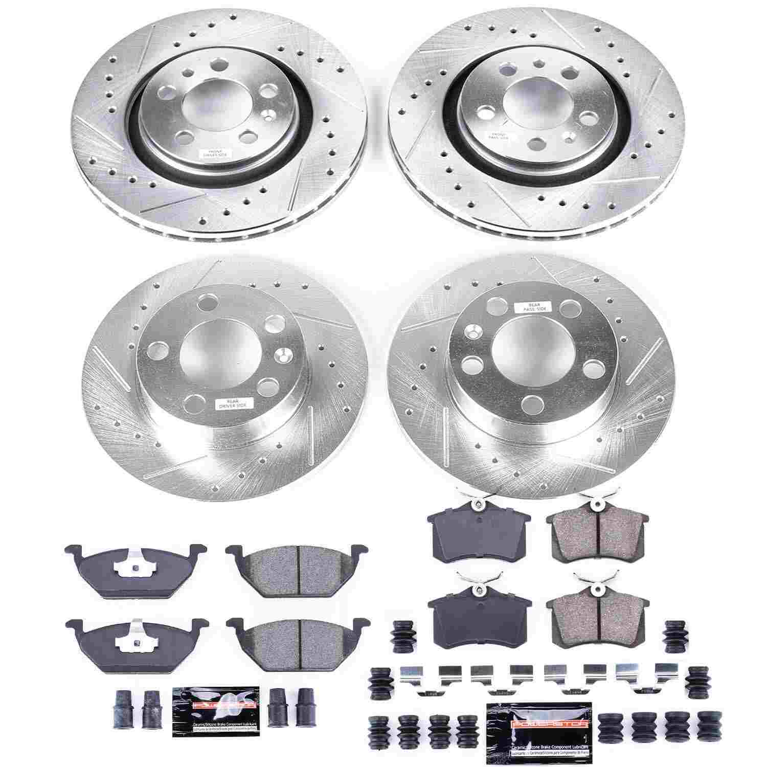 Power Stop 1998 Volkswagen Beetle Front & Rear Z23 Evolution Sport Brake Kit