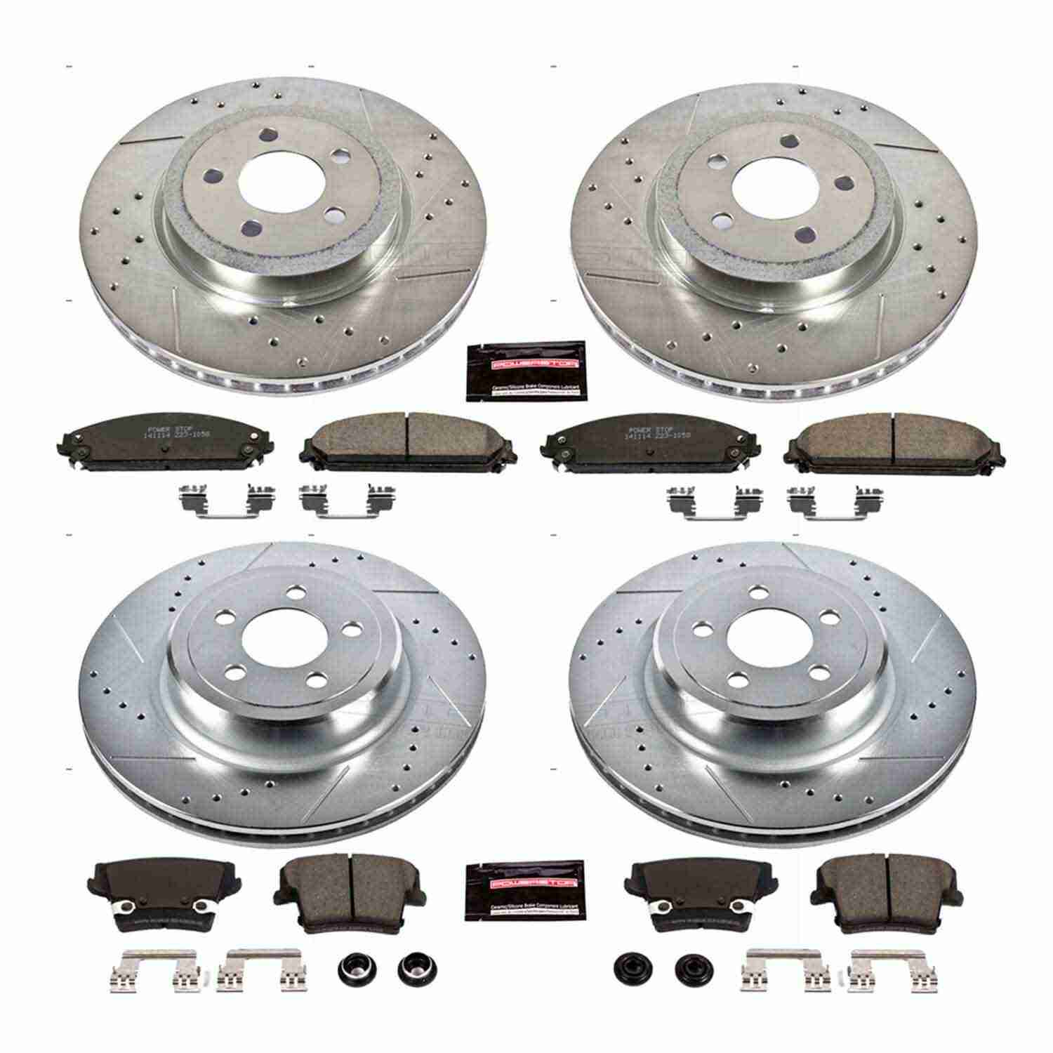 Power Stop 06-14 Dodge Charger Front & Rear Z23 Evolution Sport Brake Kit