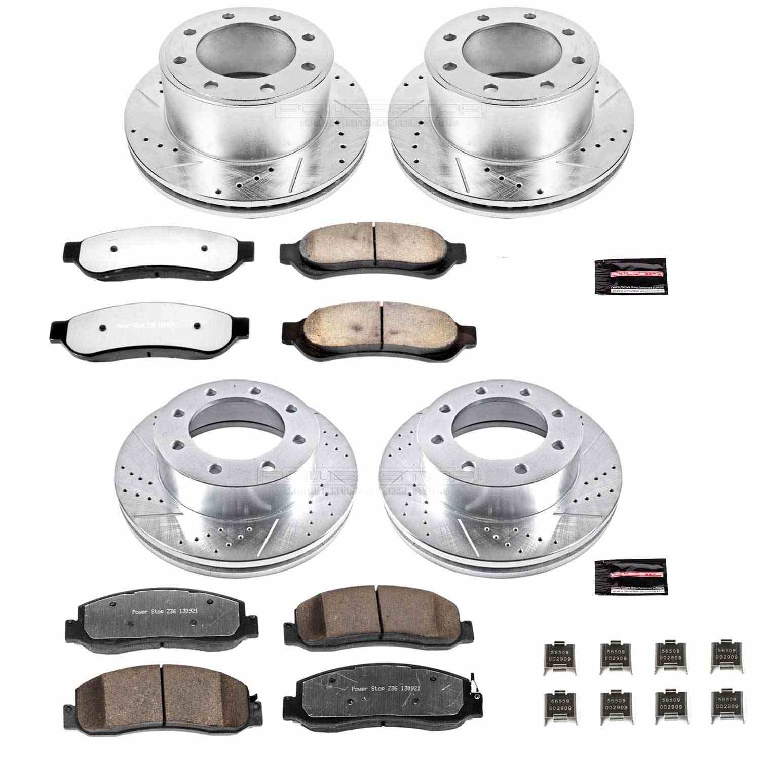 Power Stop 09-10 Ford F-250 Super Duty Front and Rear Z36 Truck & Tow Brake Kit