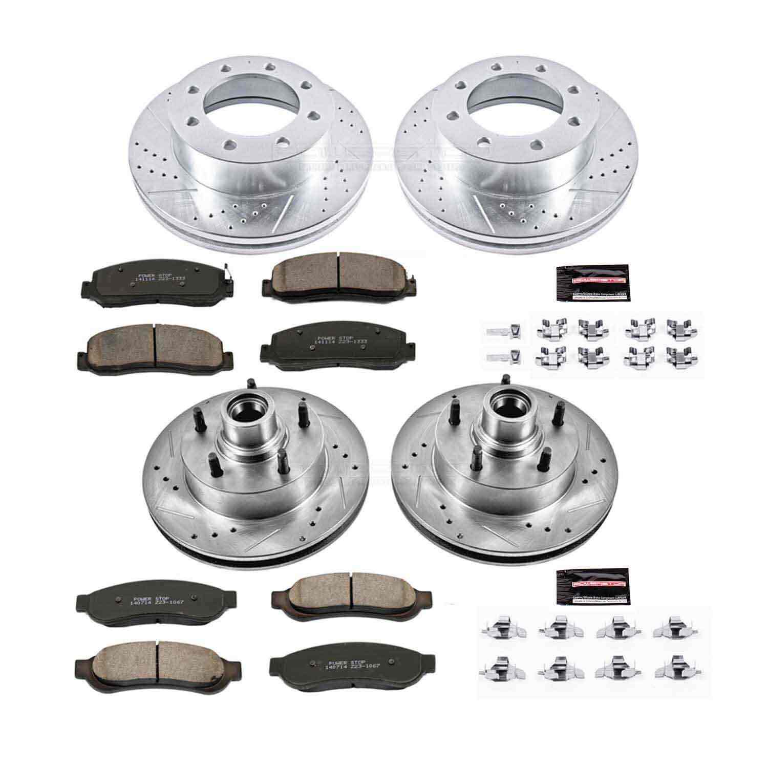 Power Stop 09-10 Ford F-250 Super Duty Front & Rear Z23 Evolution Brake Kit