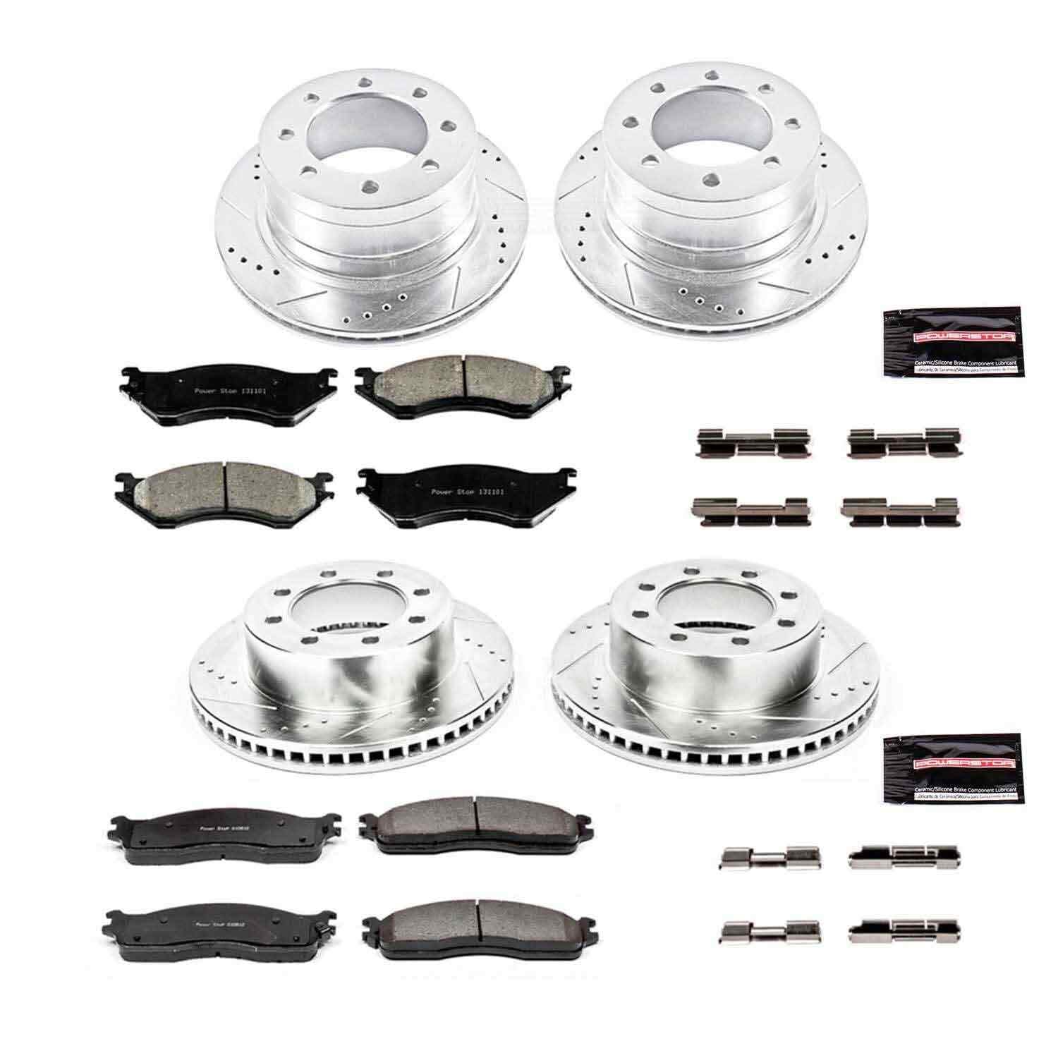 Power Stop 06-08 Dodge Ram 1500 Front & Rear Z23 Evolution Brake Kit