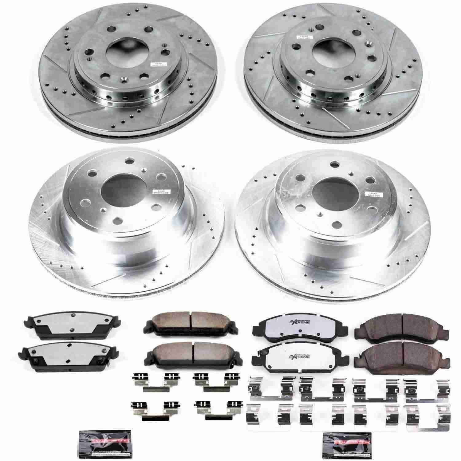 Power Stop 08-14 Chevrolet Tahoe Front & Rear Z36 Truck & Tow Brake Kit