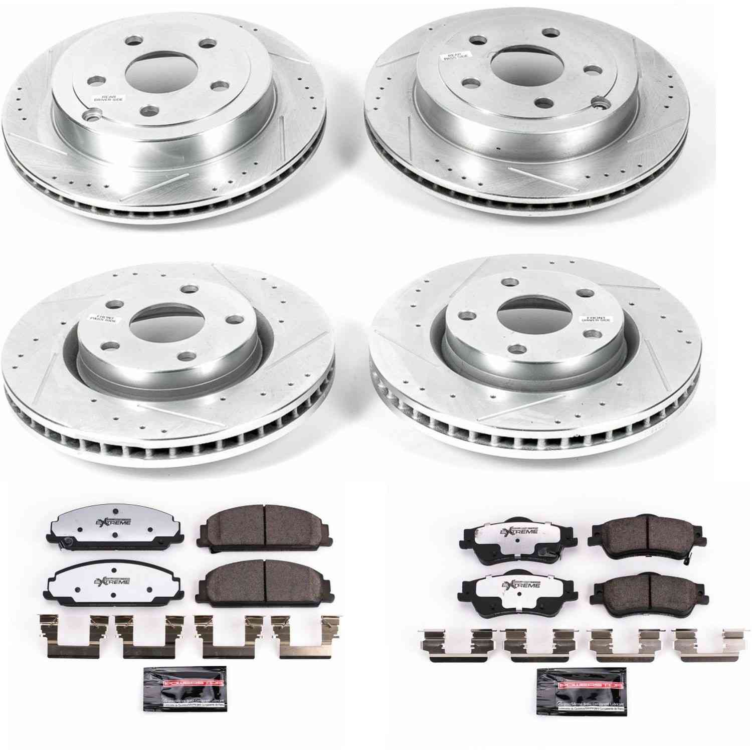 Power Stop 08-09 Pontiac G8 Front & Rear Z26 Street Warrior Brake Kit