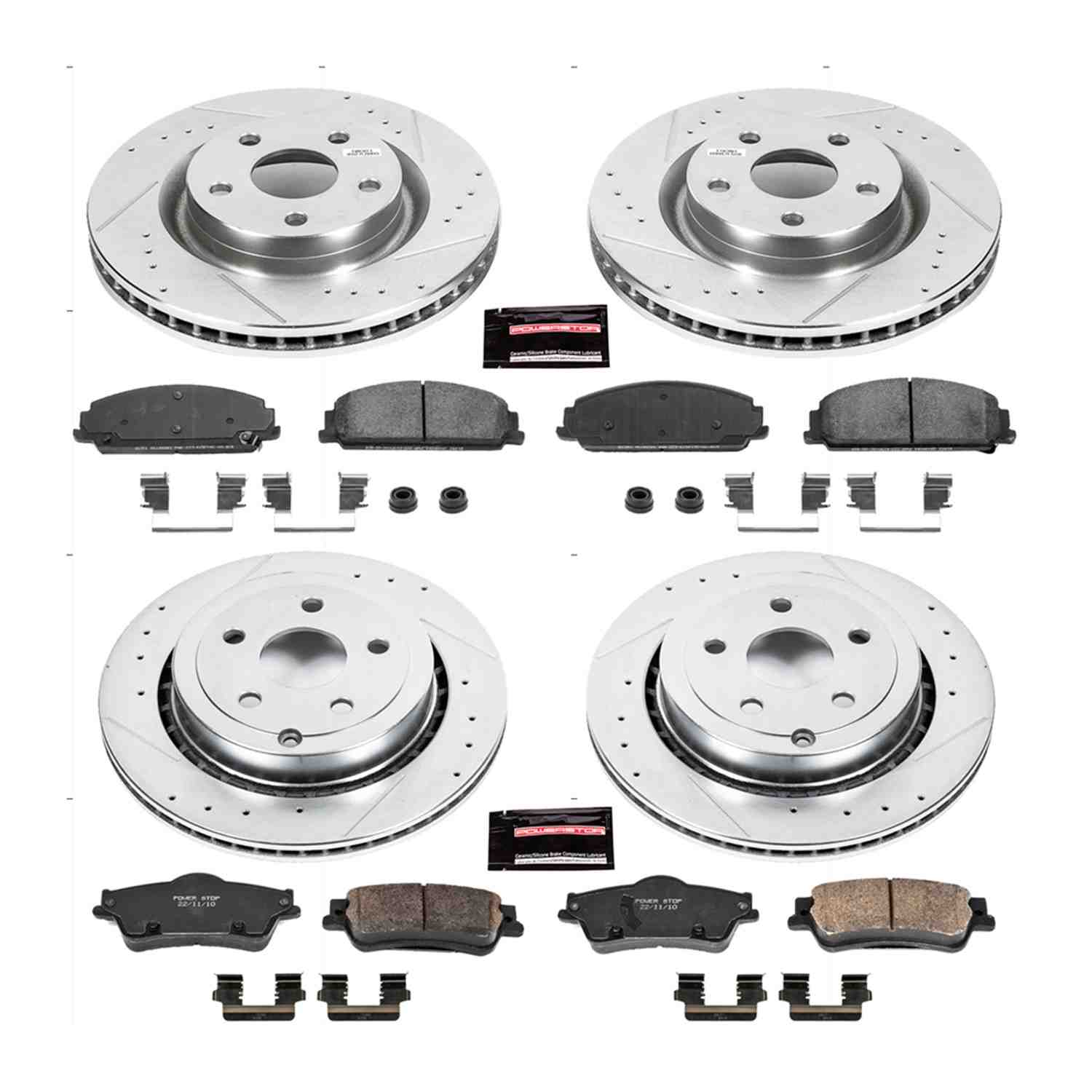 Power Stop 08-09 Pontiac G8 Front & Rear Z23 Evolution Sport Brake Kit