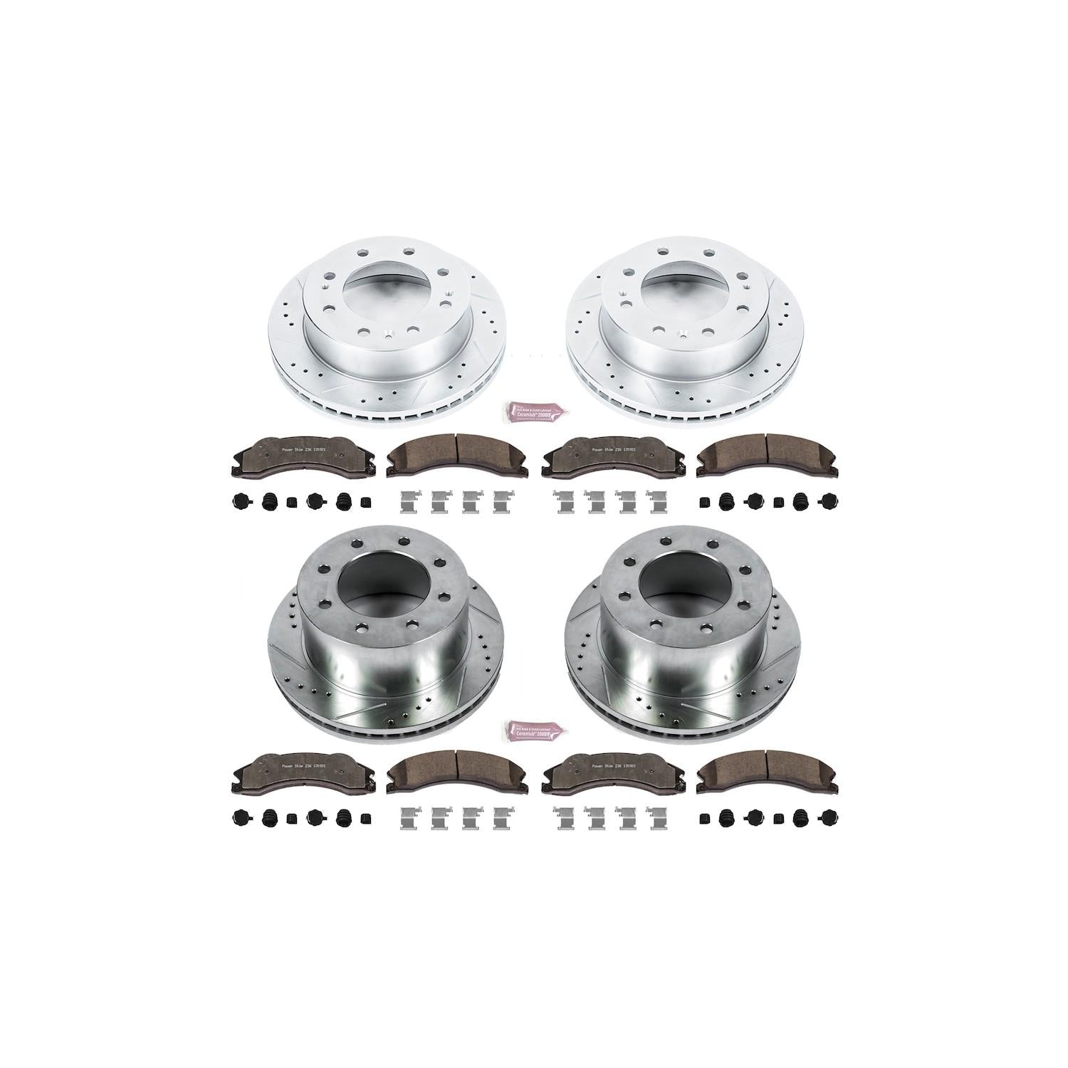 Power Stop 2011 GMC Sierra 3500 HD Front & Rear Z36 Truck & Tow Brake Kit