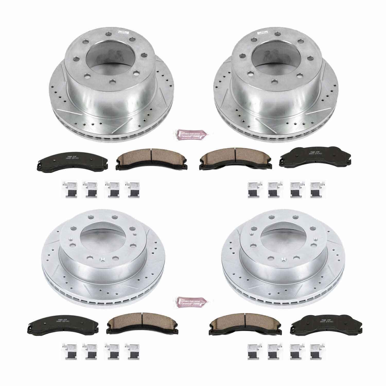 Power Stop 2011 GMC Sierra 3500 HD Front & Rear Z23 Evolution Brake Kit